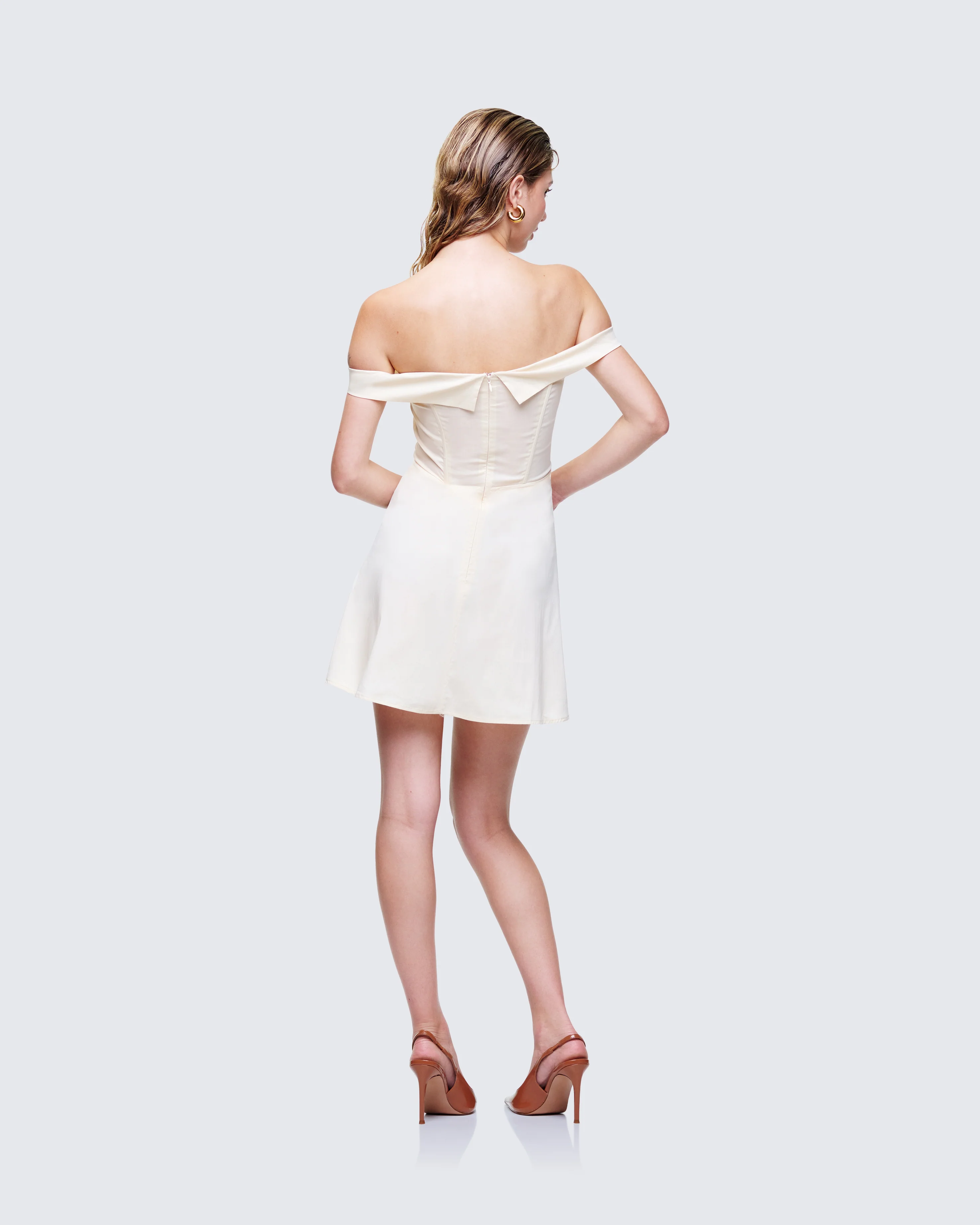 Nula Yellow Embroidered Mini Dress - Image 5