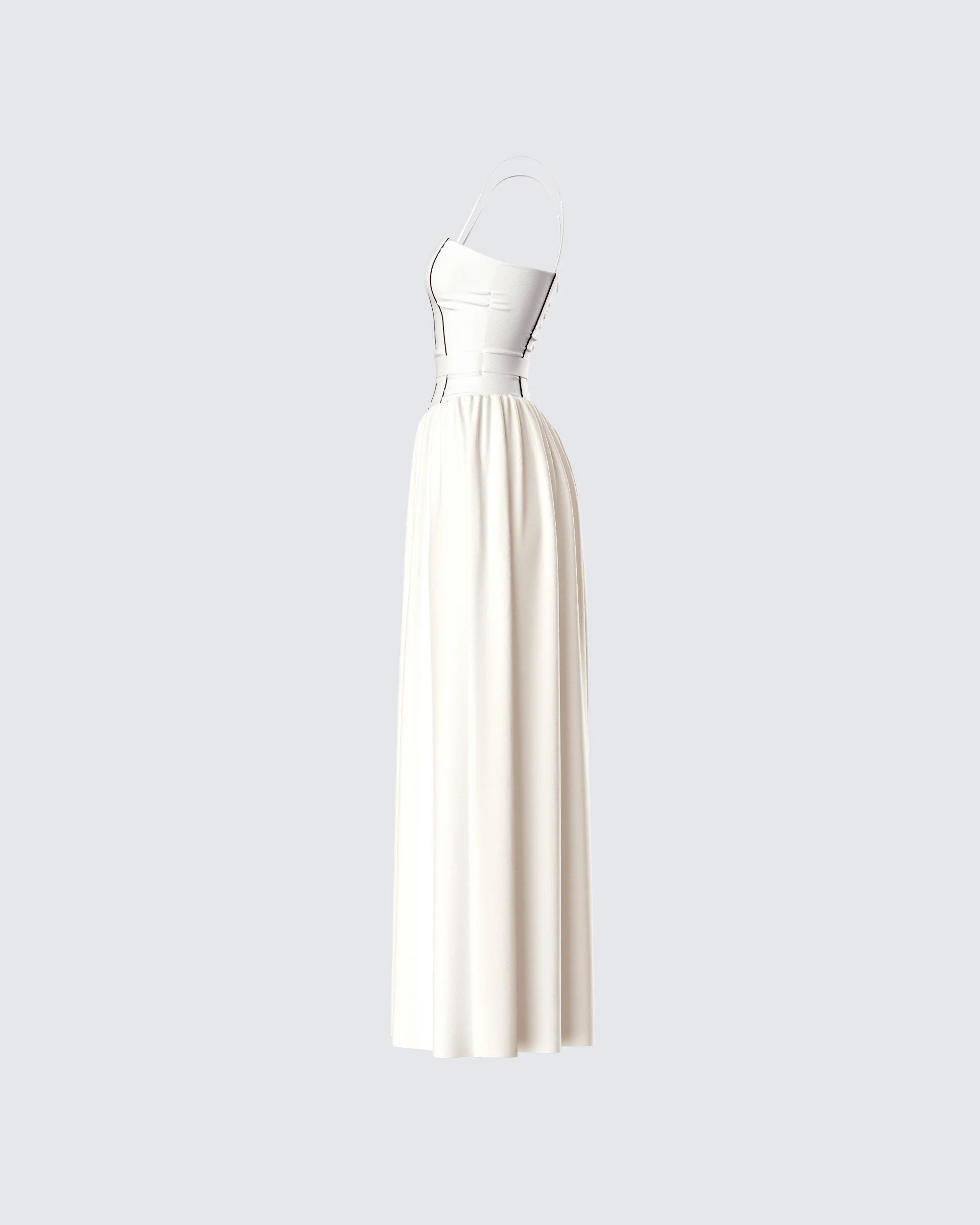 Nya Ivory Cotton Maxi Dress - Image 2