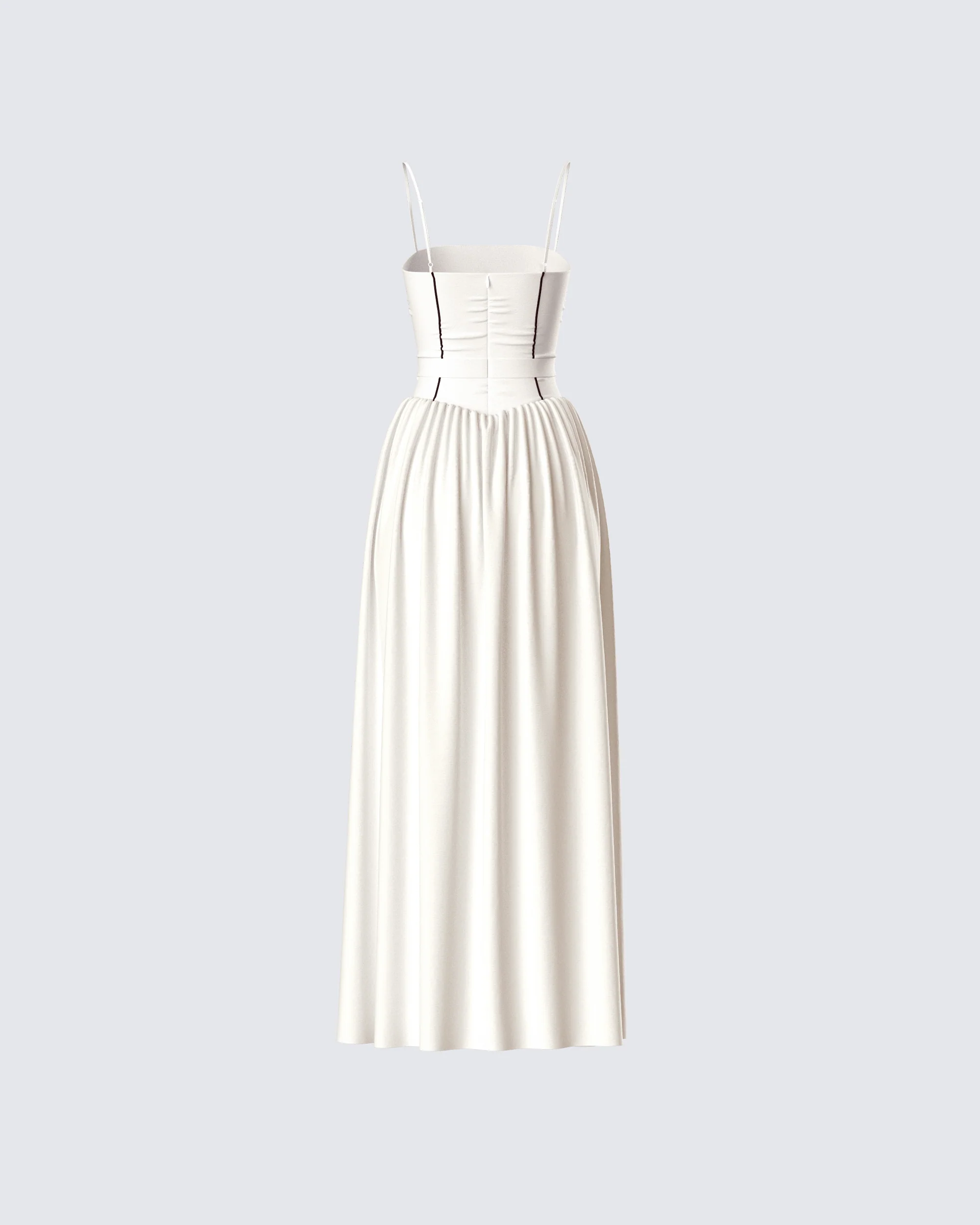 Nya Ivory Cotton Maxi Dress - Image 3