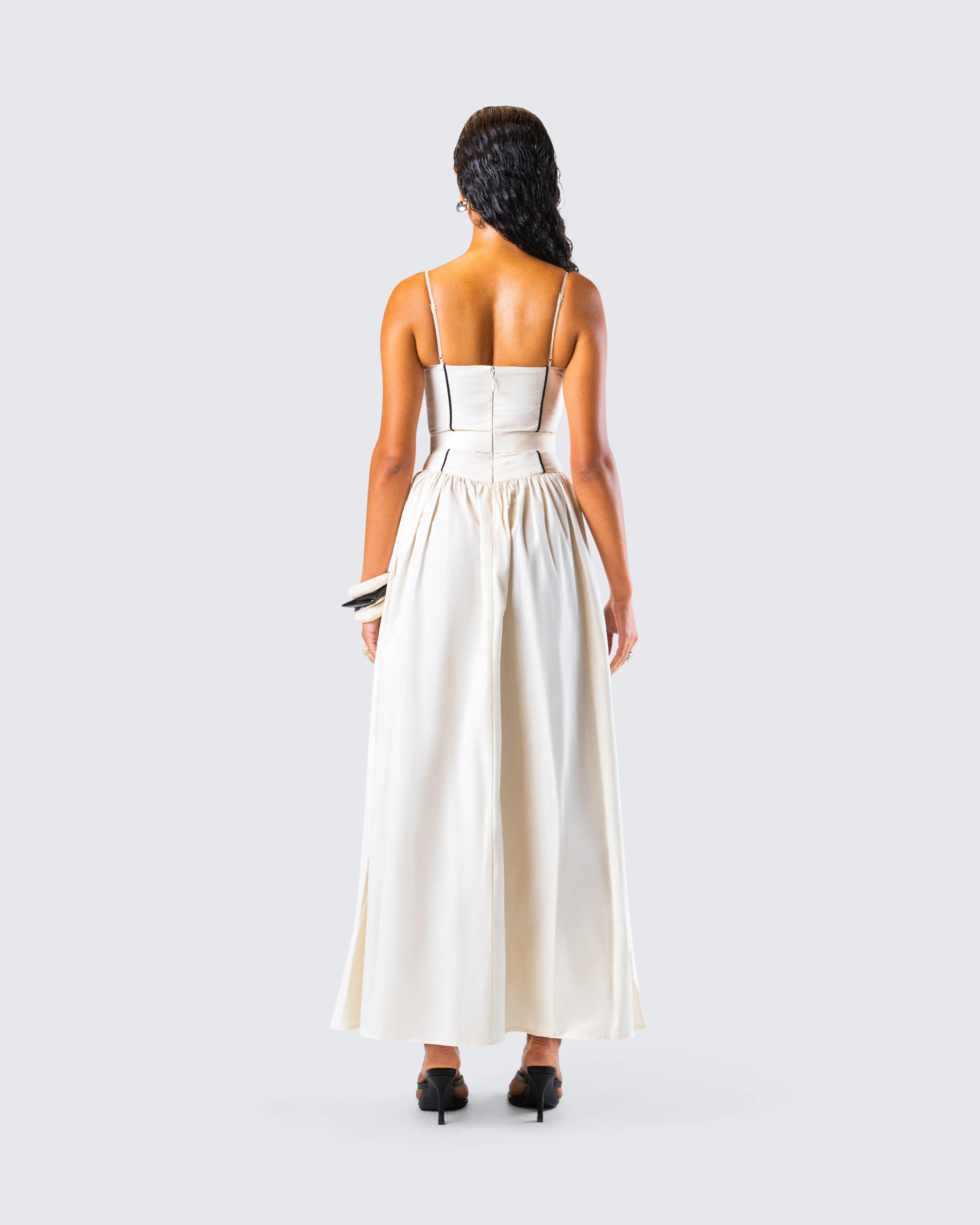 Nya Ivory Cotton Maxi Dress - Image 7