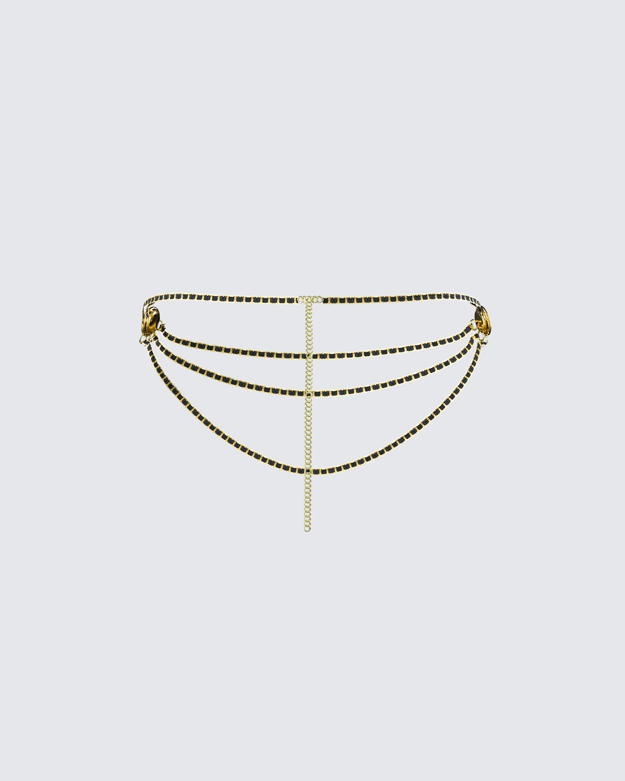 Octavia Black Chain Belt - Image 3