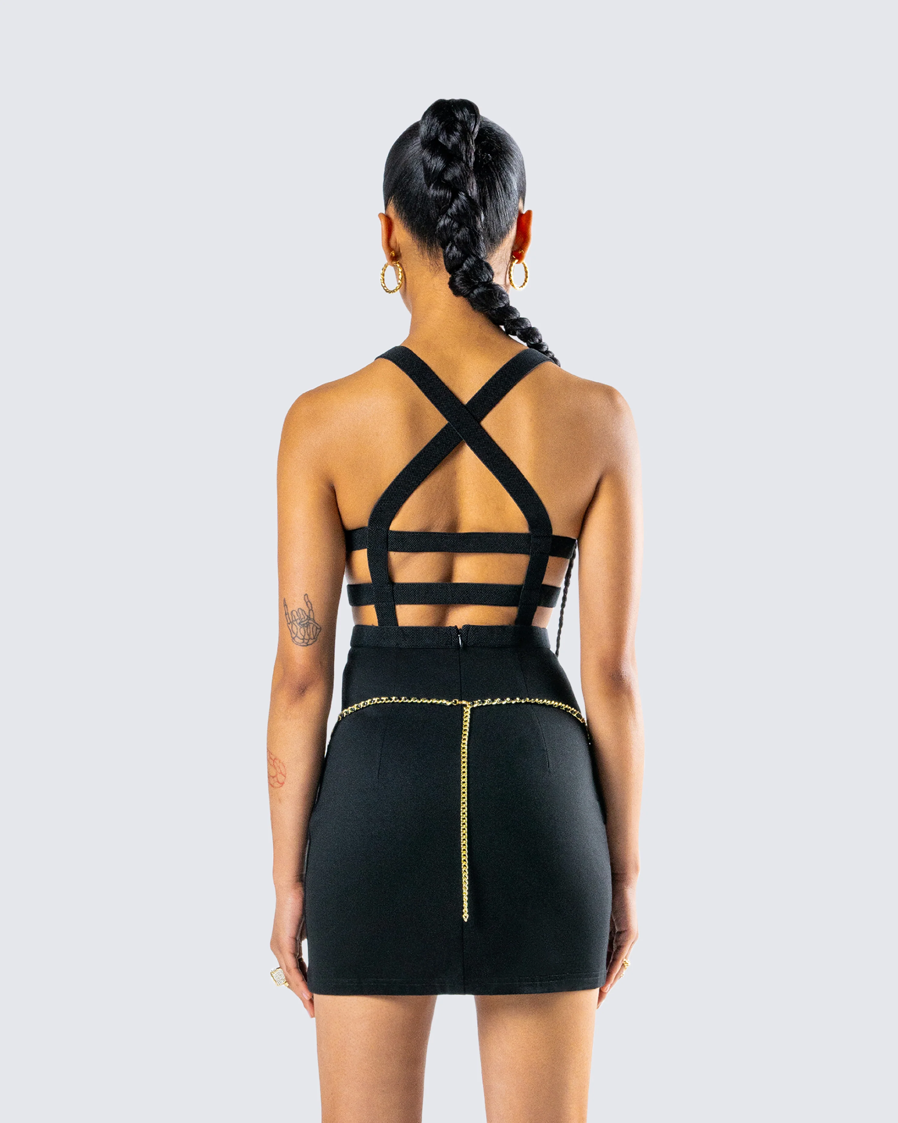 Octavia Black Chain Belt - Image 7