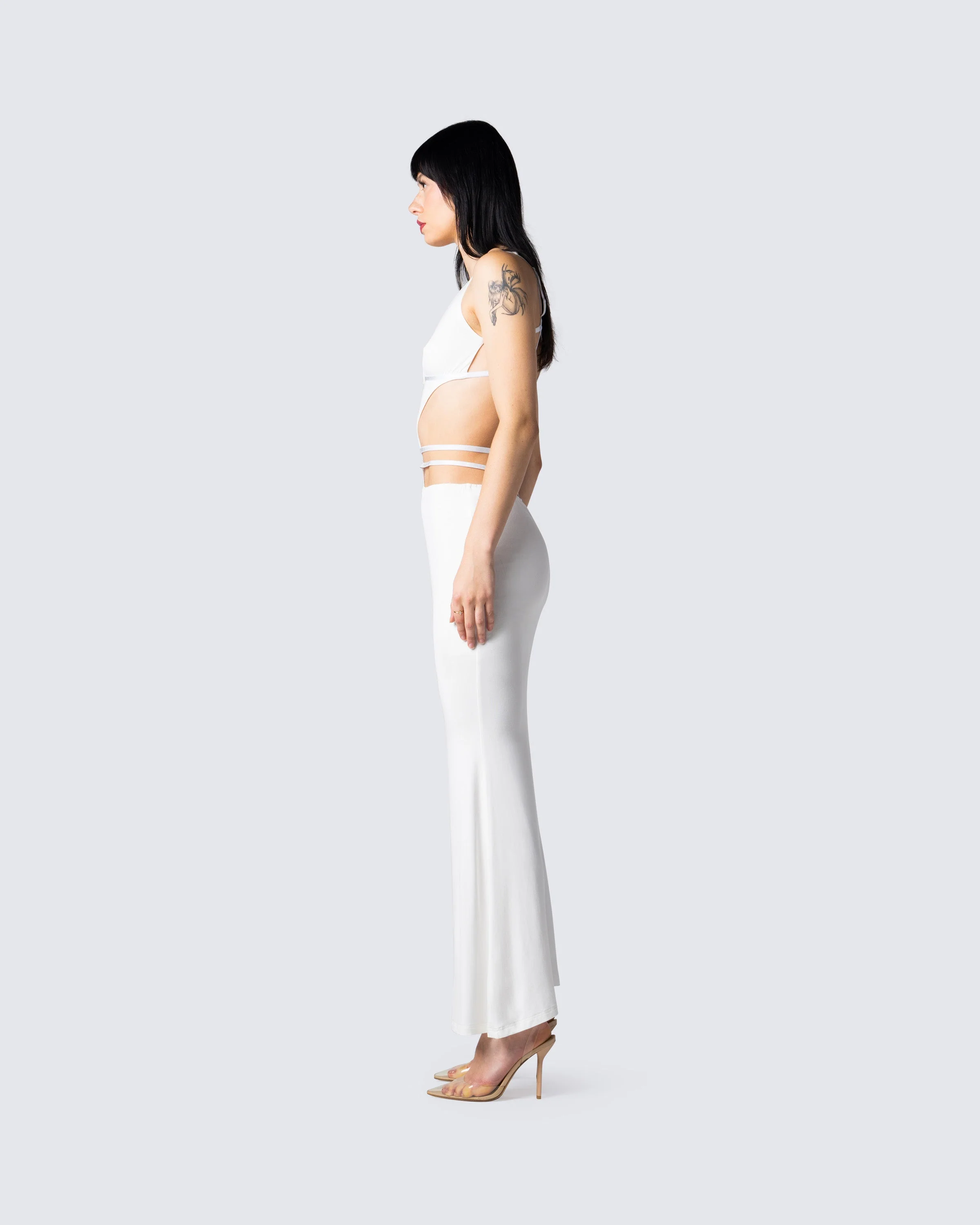 Pauline White Maxi Dress - Image 5