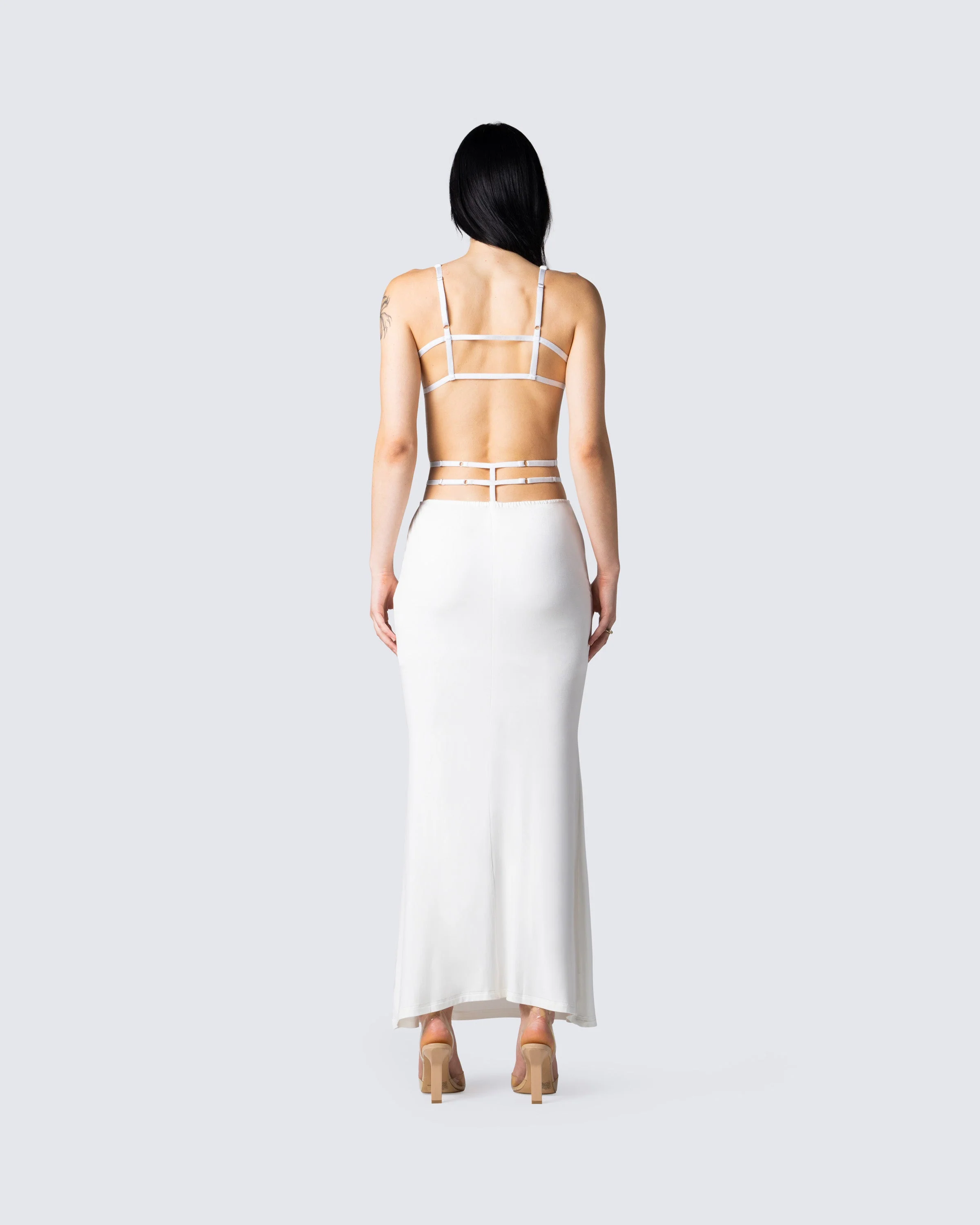 Pauline White Maxi Dress - Image 6