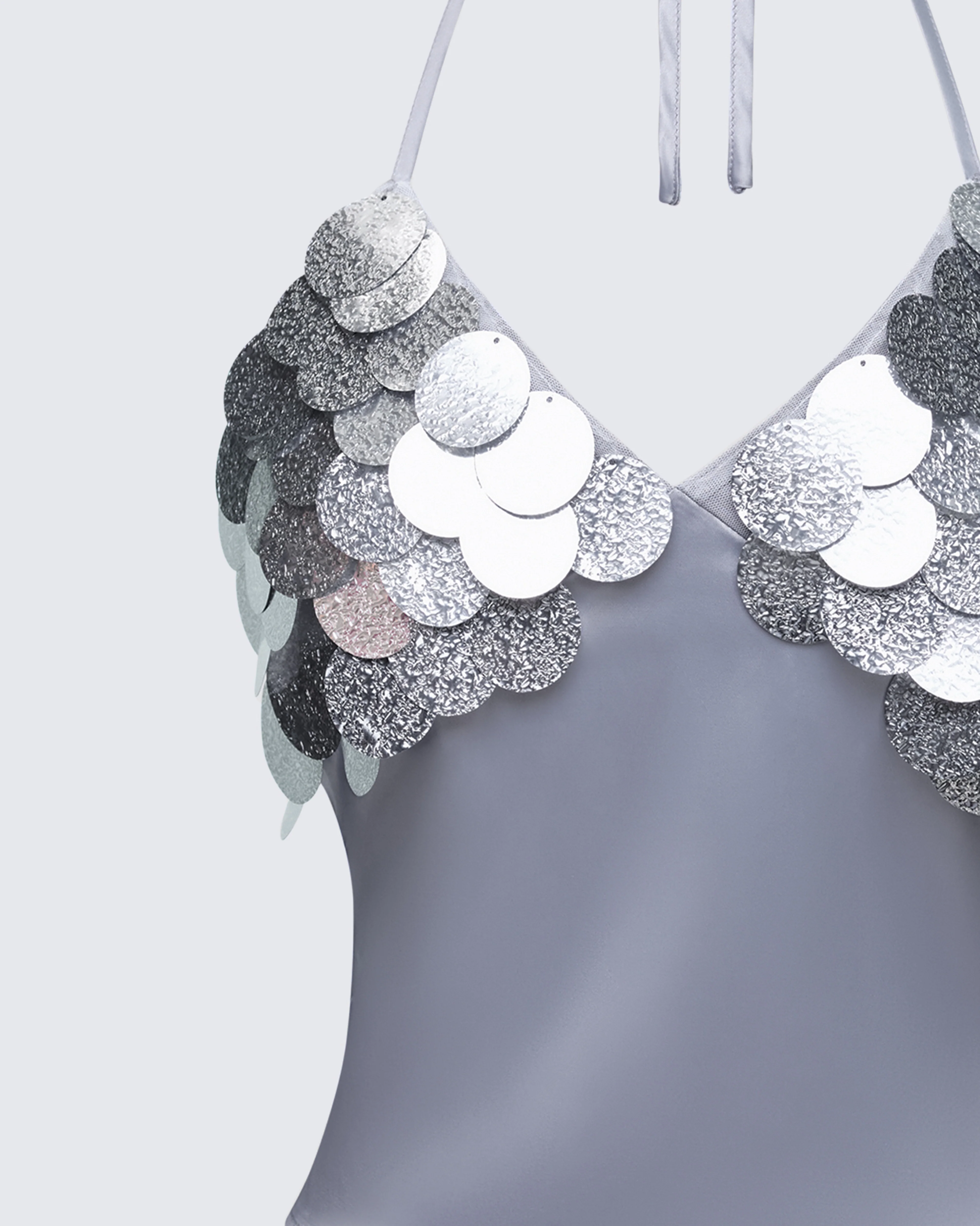 Pearle Silver Disc Sequin Cami Top - Image 6