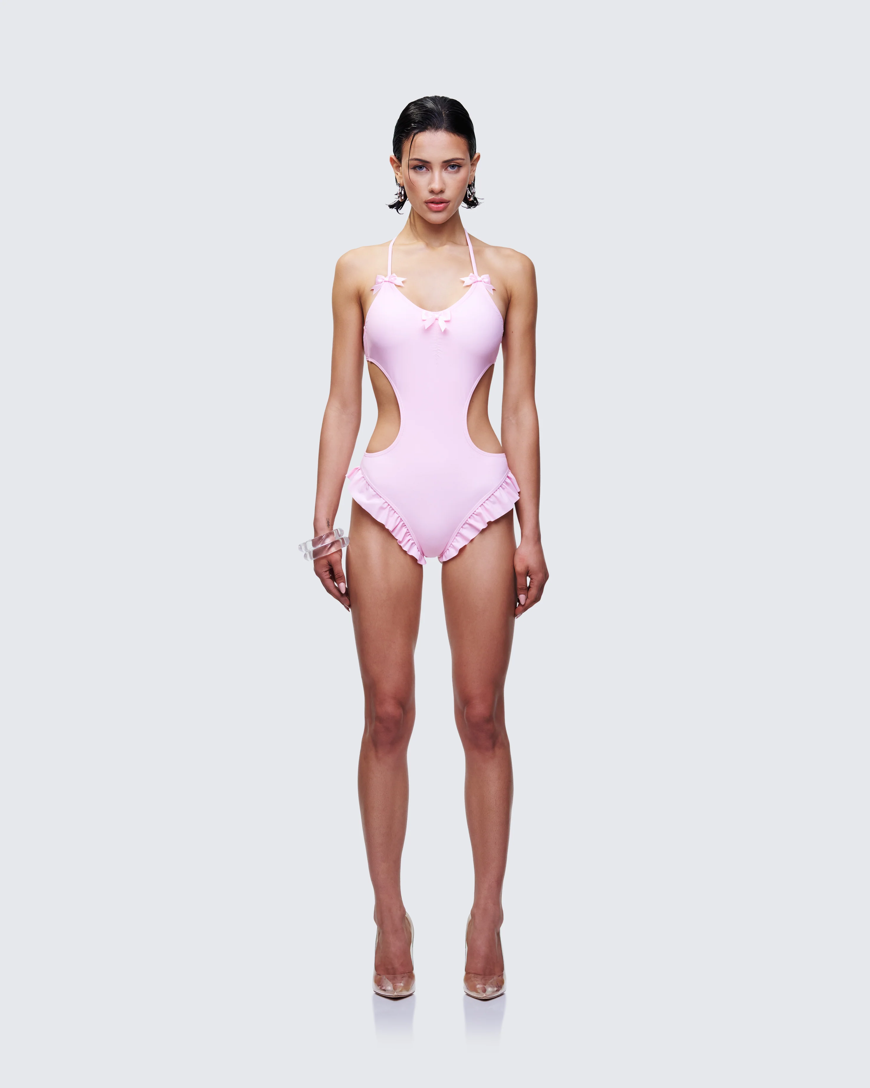 Persephone Pink Bow Swimsuit - Image 2