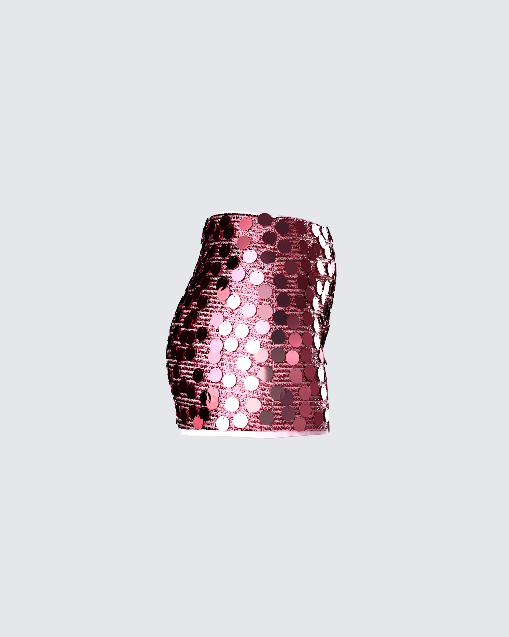 Philo Pink Sequin Mini Skirt - Image 2