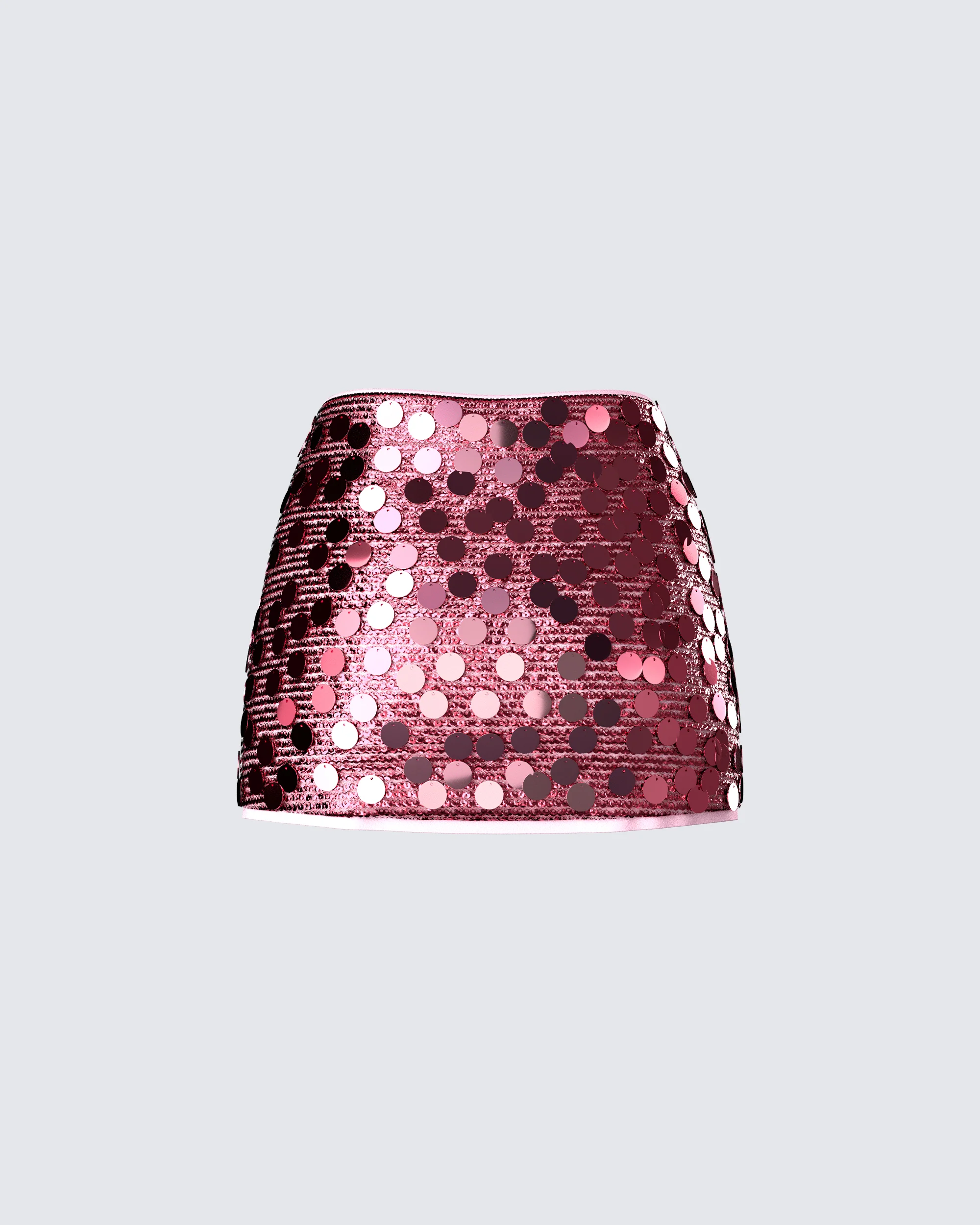 Philo Pink Sequin Mini Skirt - Image 3
