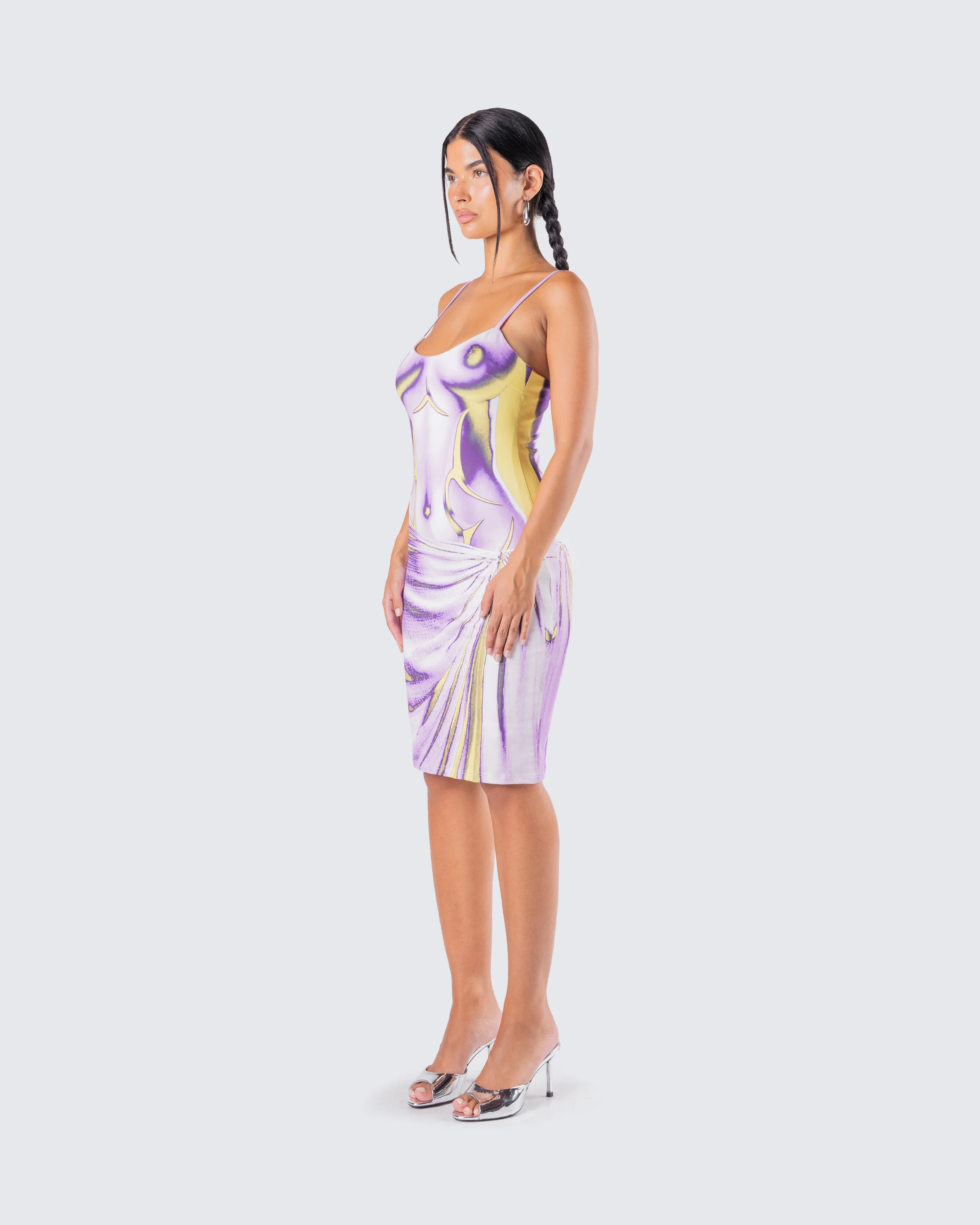 Phoebe Body Print Mini Dress - Image 5