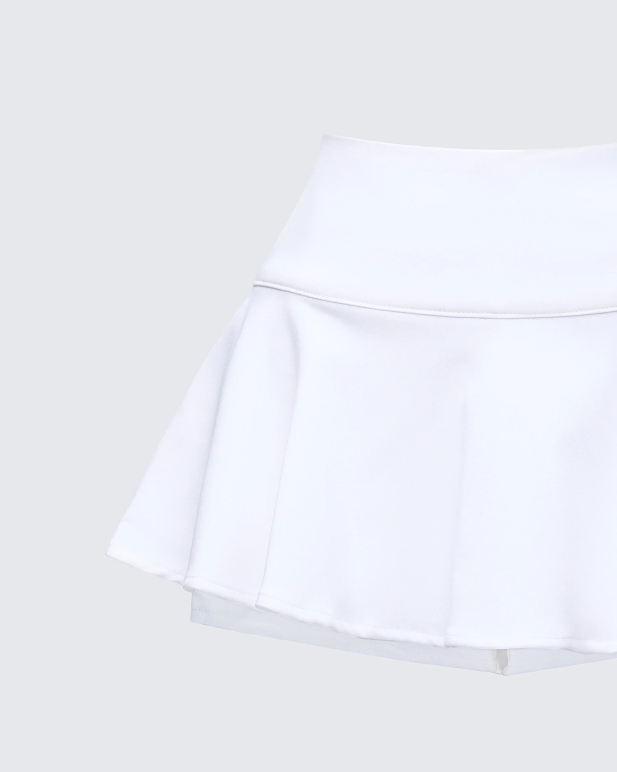 Pippa White Ruffle Tiered Skort - Image 6