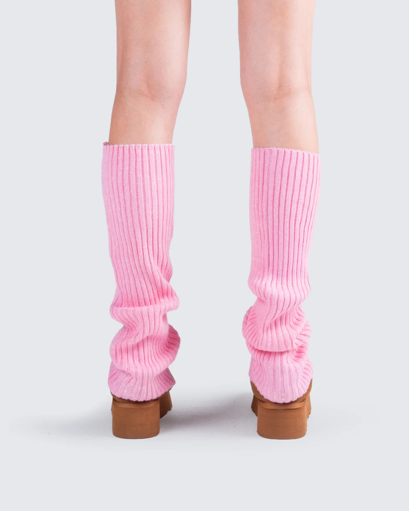 Pollie Pink Ribbed Leg Warmer - Image 7