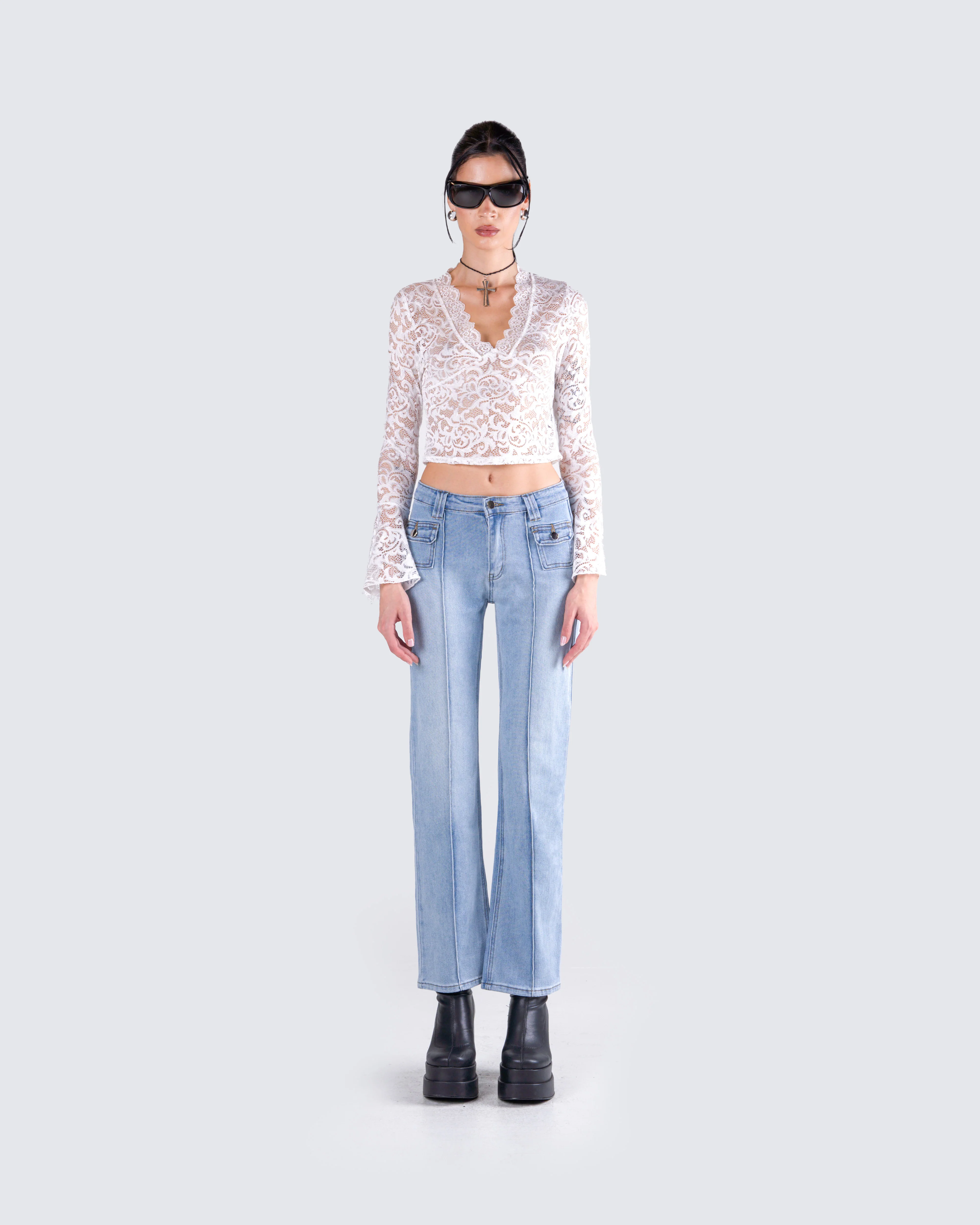 Priya White Lace Top - Image 4