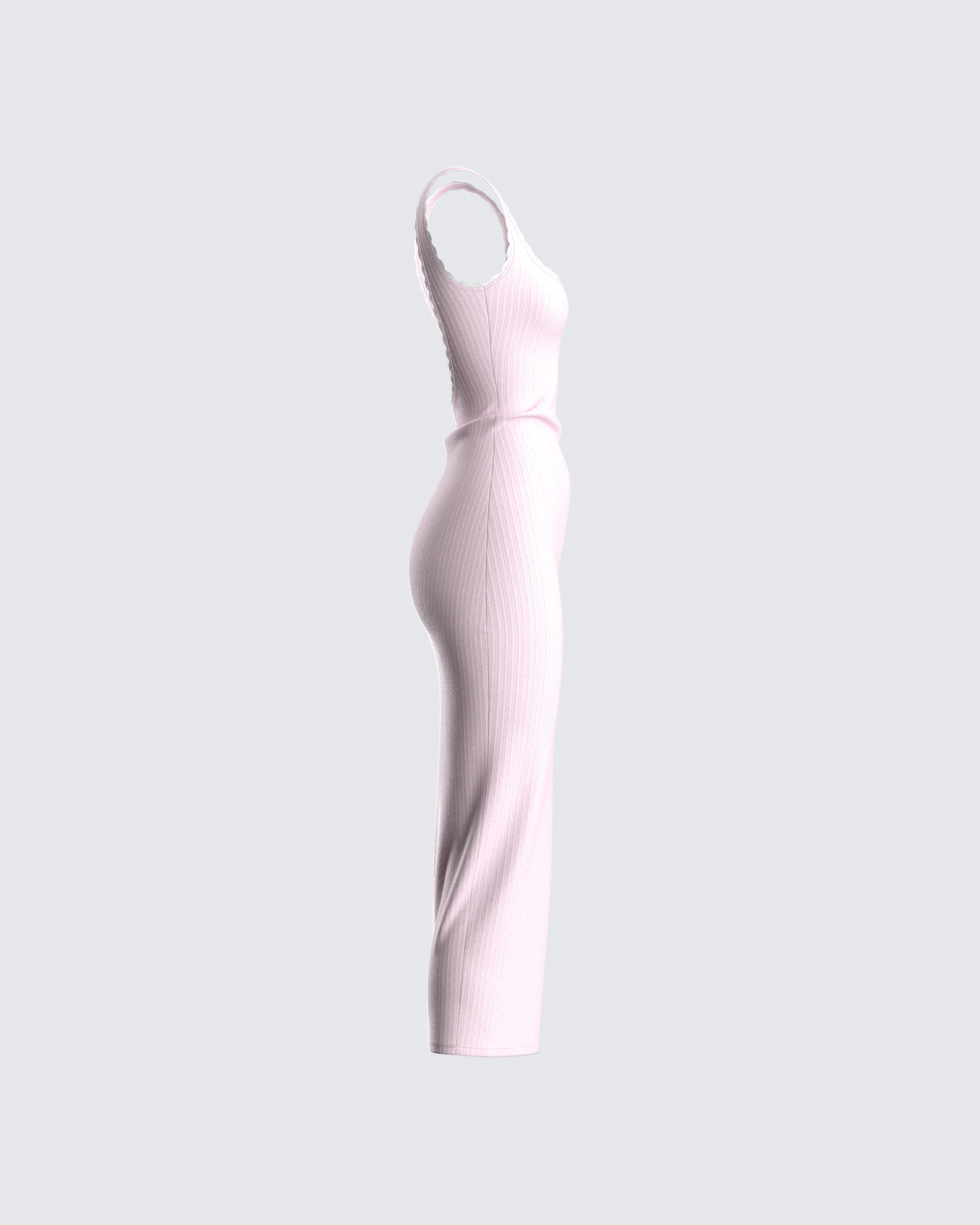 Rai Pink Rib Knit Midi Dress - Image 2