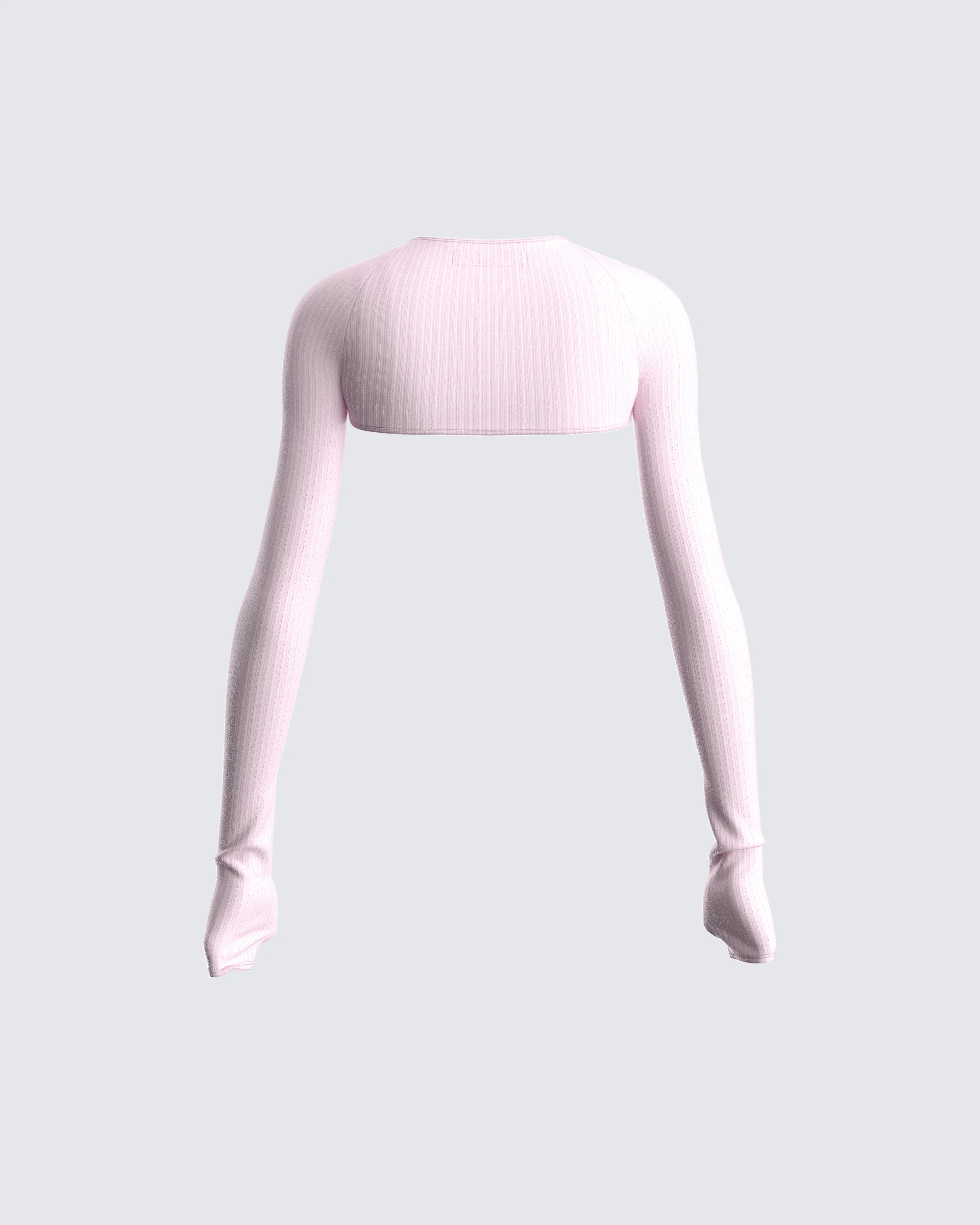 Rai Pink Rib Knit Shrug - Image 3