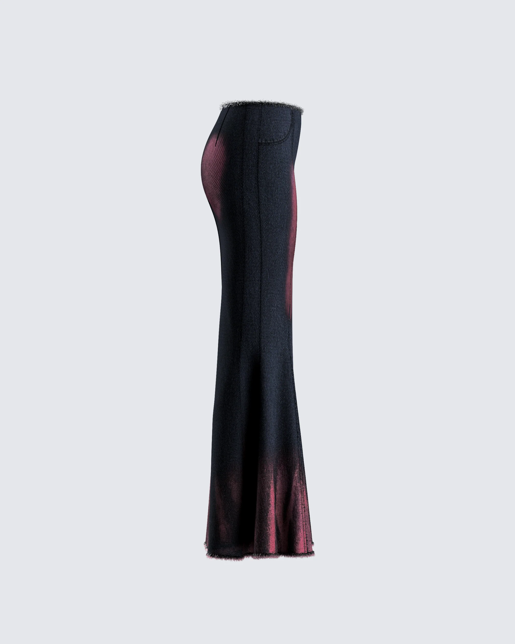 Raine Black Washed Maxi Skirt - Image 2