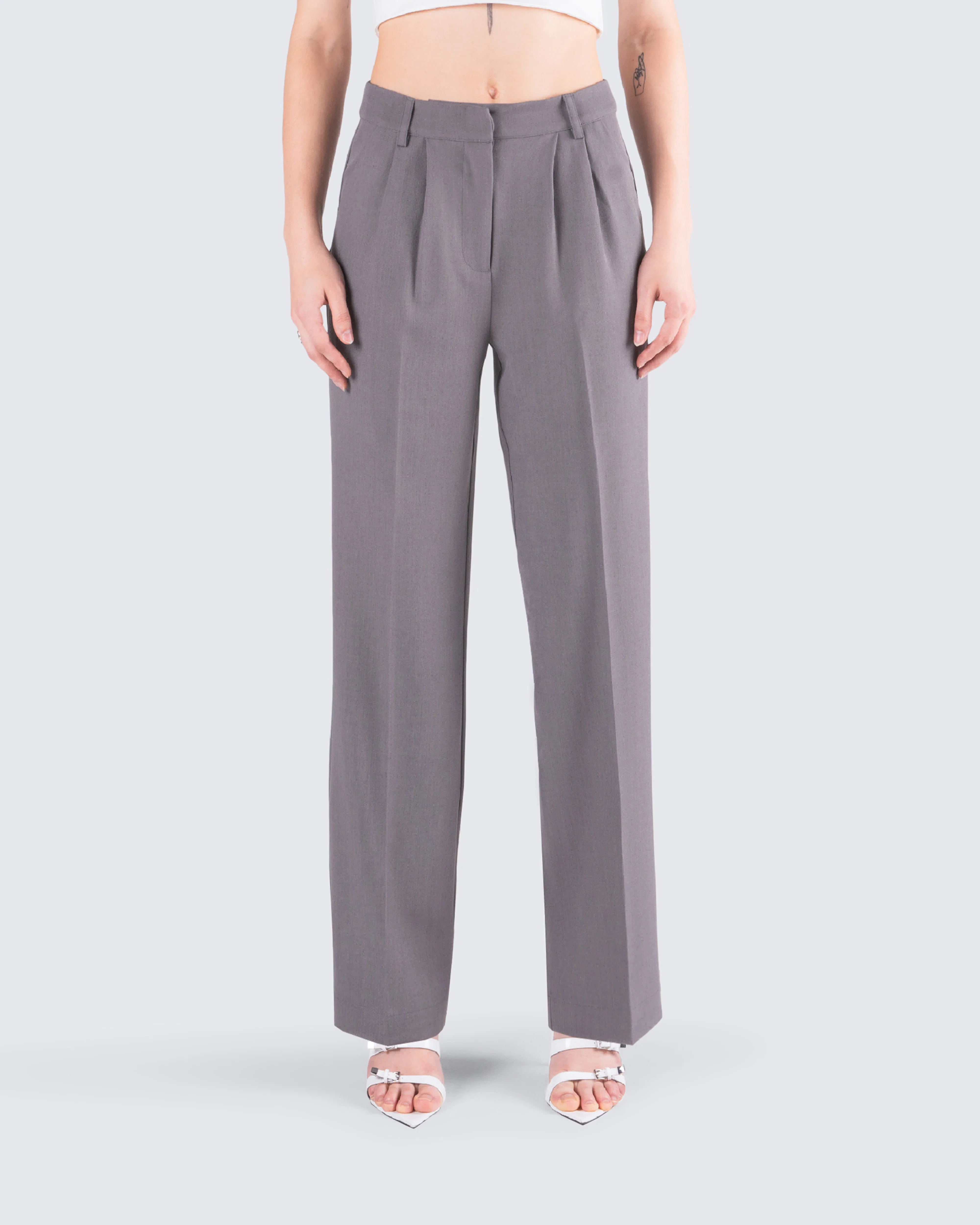 Reese Grey Tailored Pants - Image 4