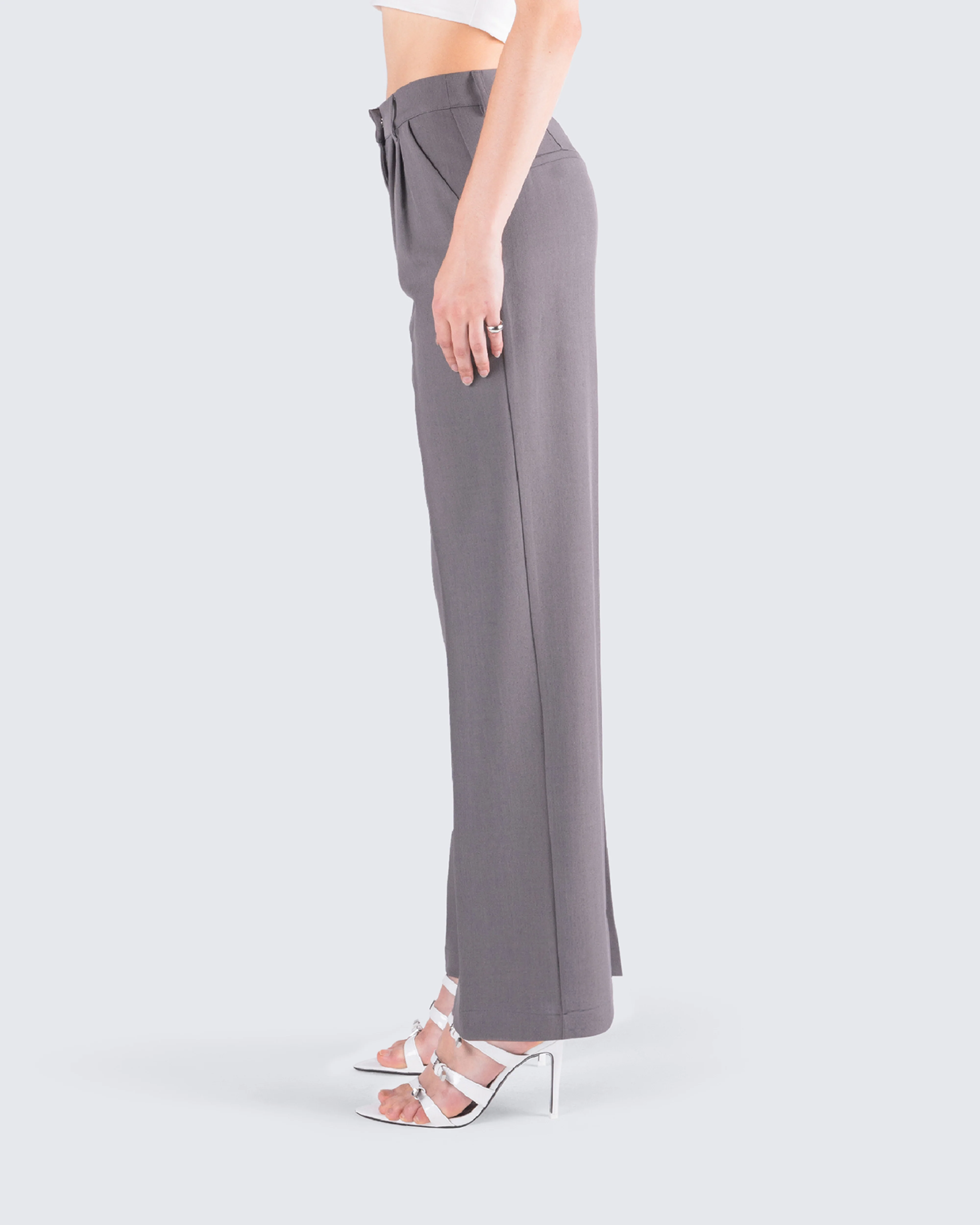 Reese Grey Tailored Pants - Image 6