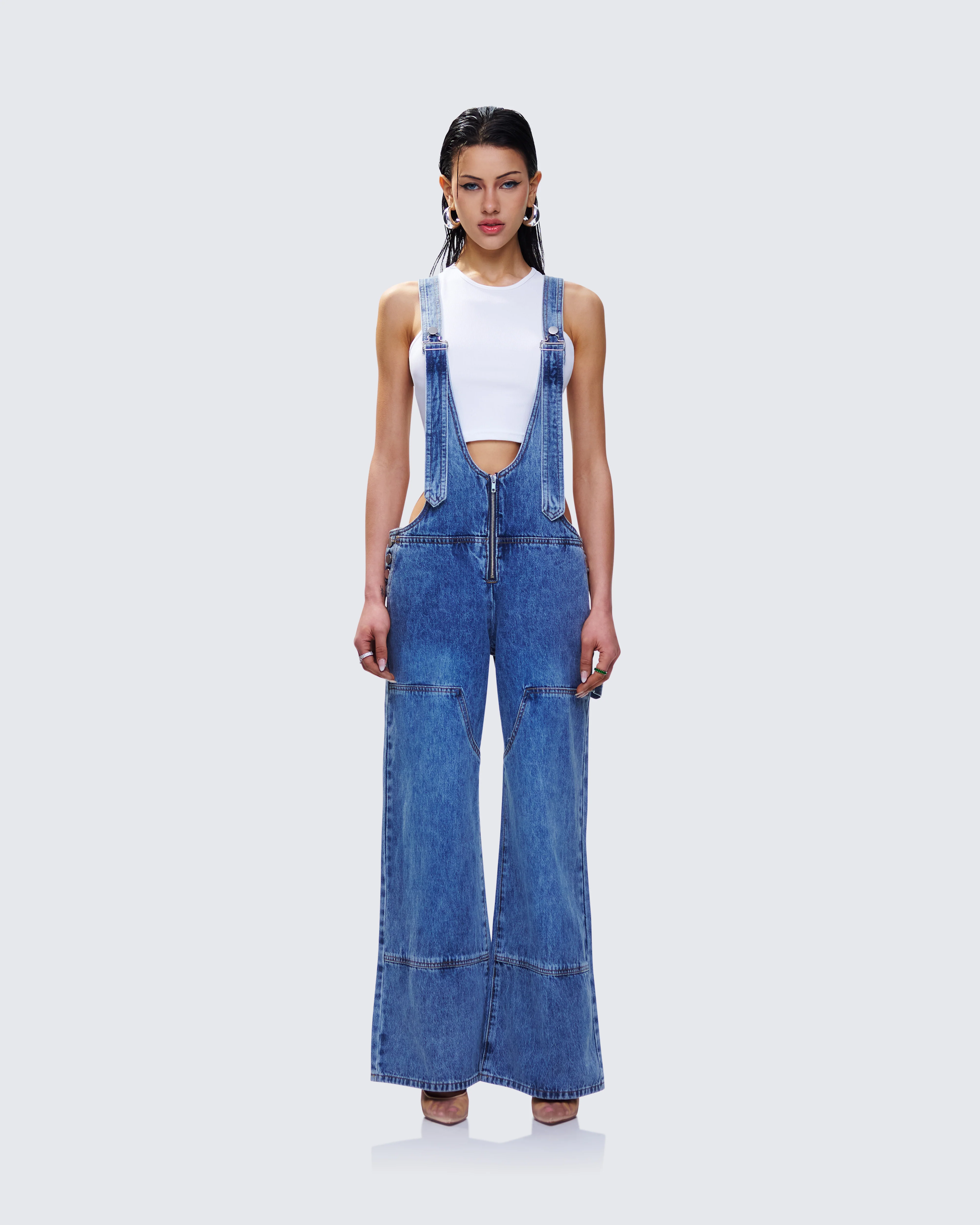 Reeva Blue Denim Overalls - Image 2