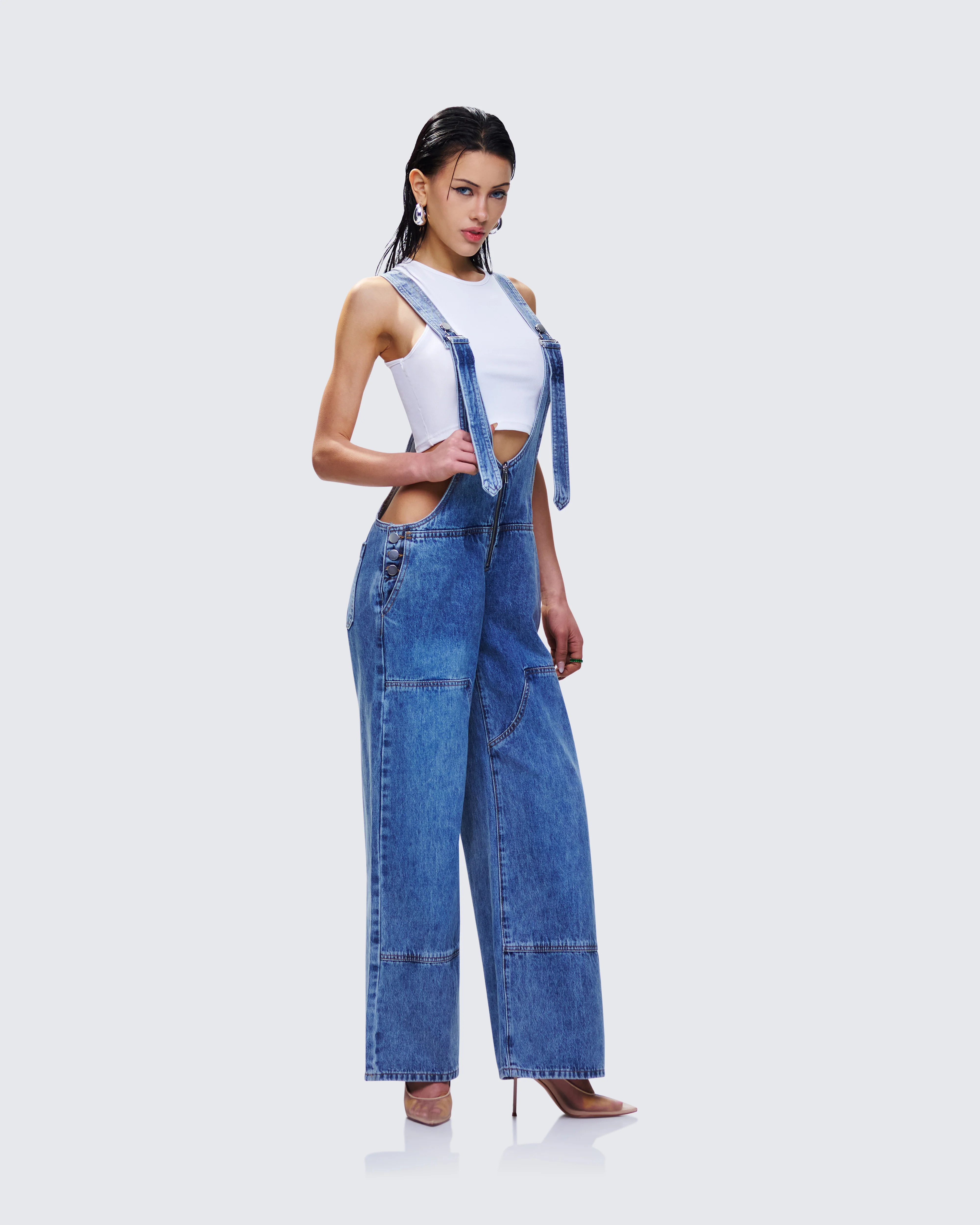 Reeva Blue Denim Overalls - Image 3
