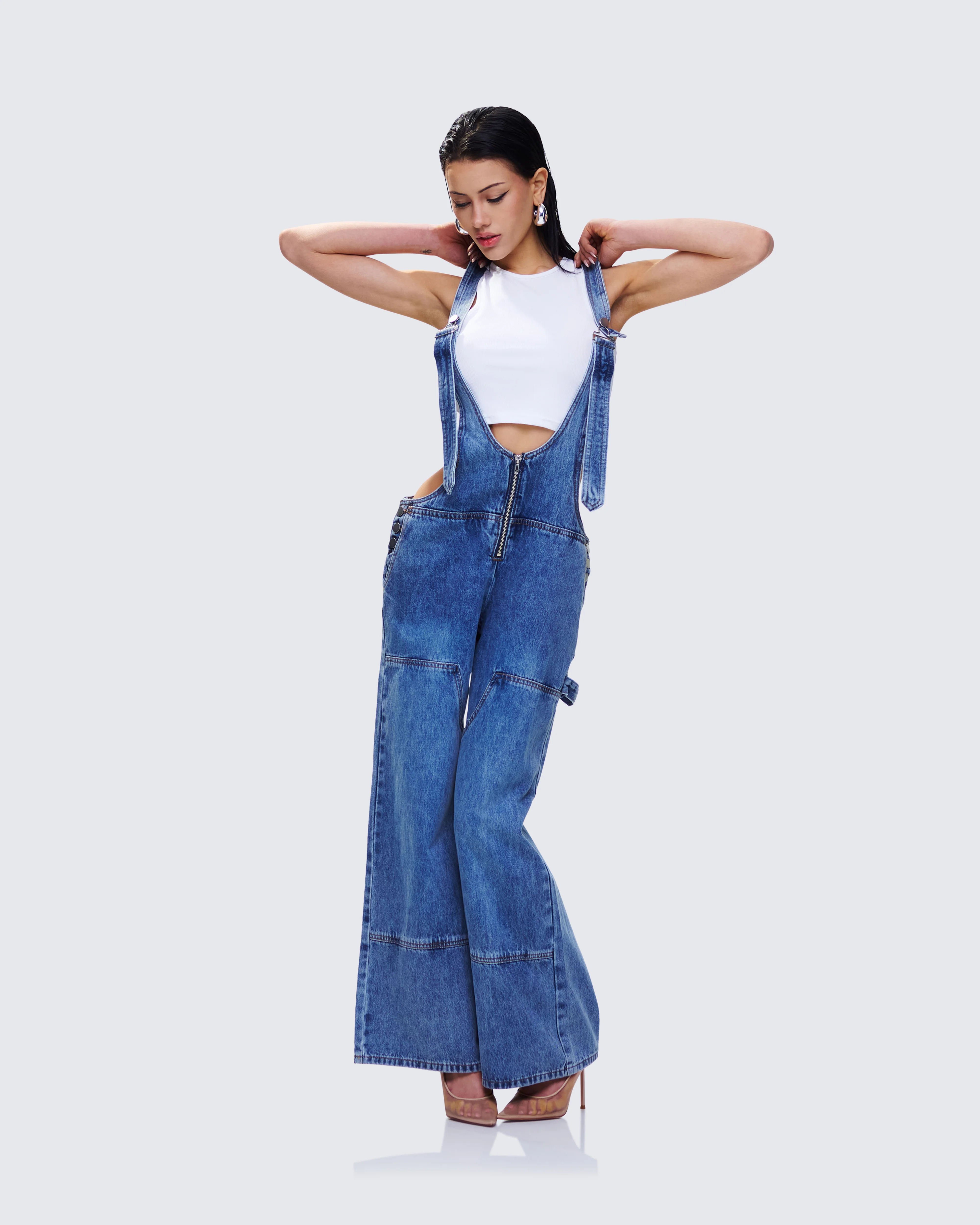 Reeva Blue Denim Overalls - Image 4