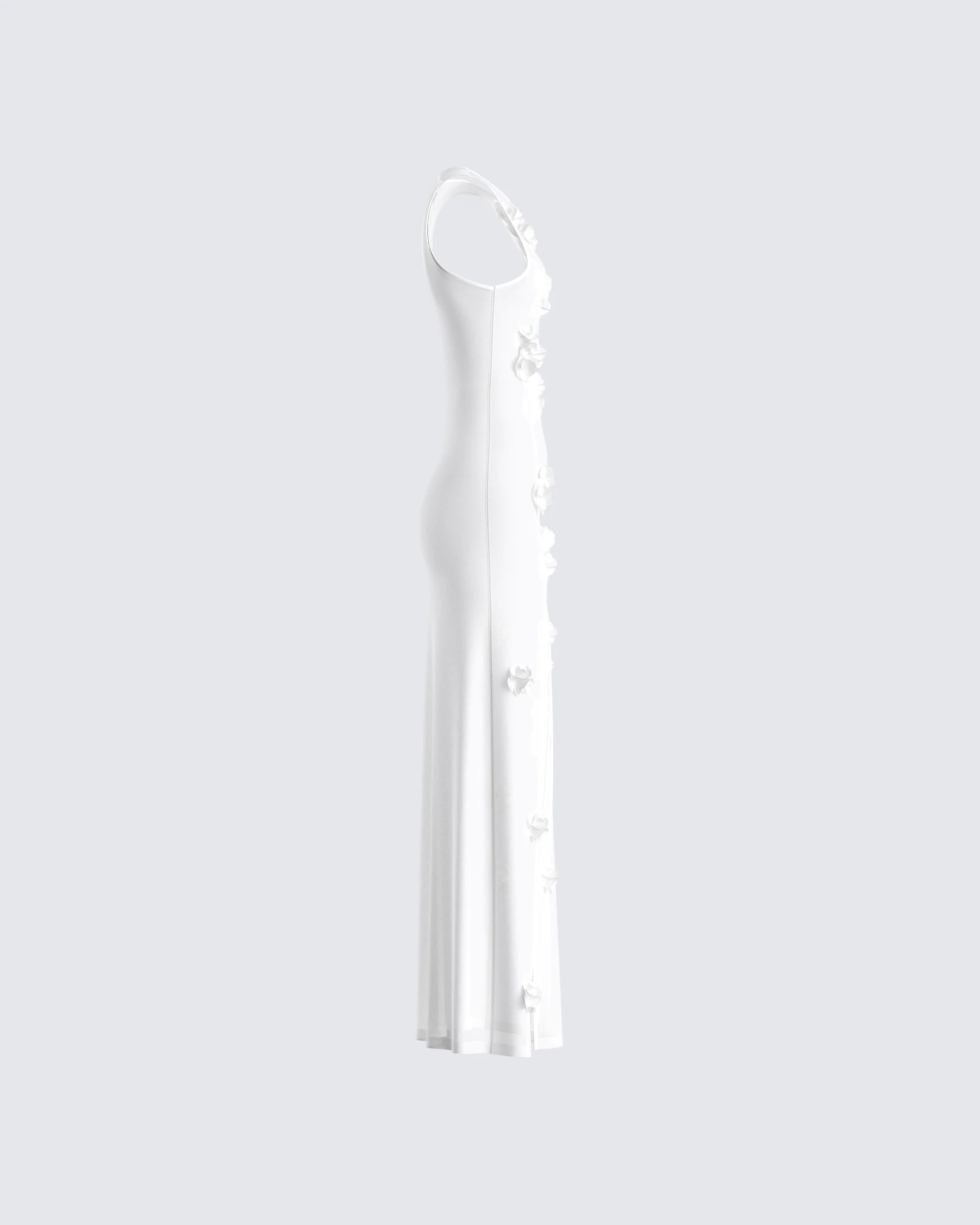Regina White Floral Maxi Dress - Image 2