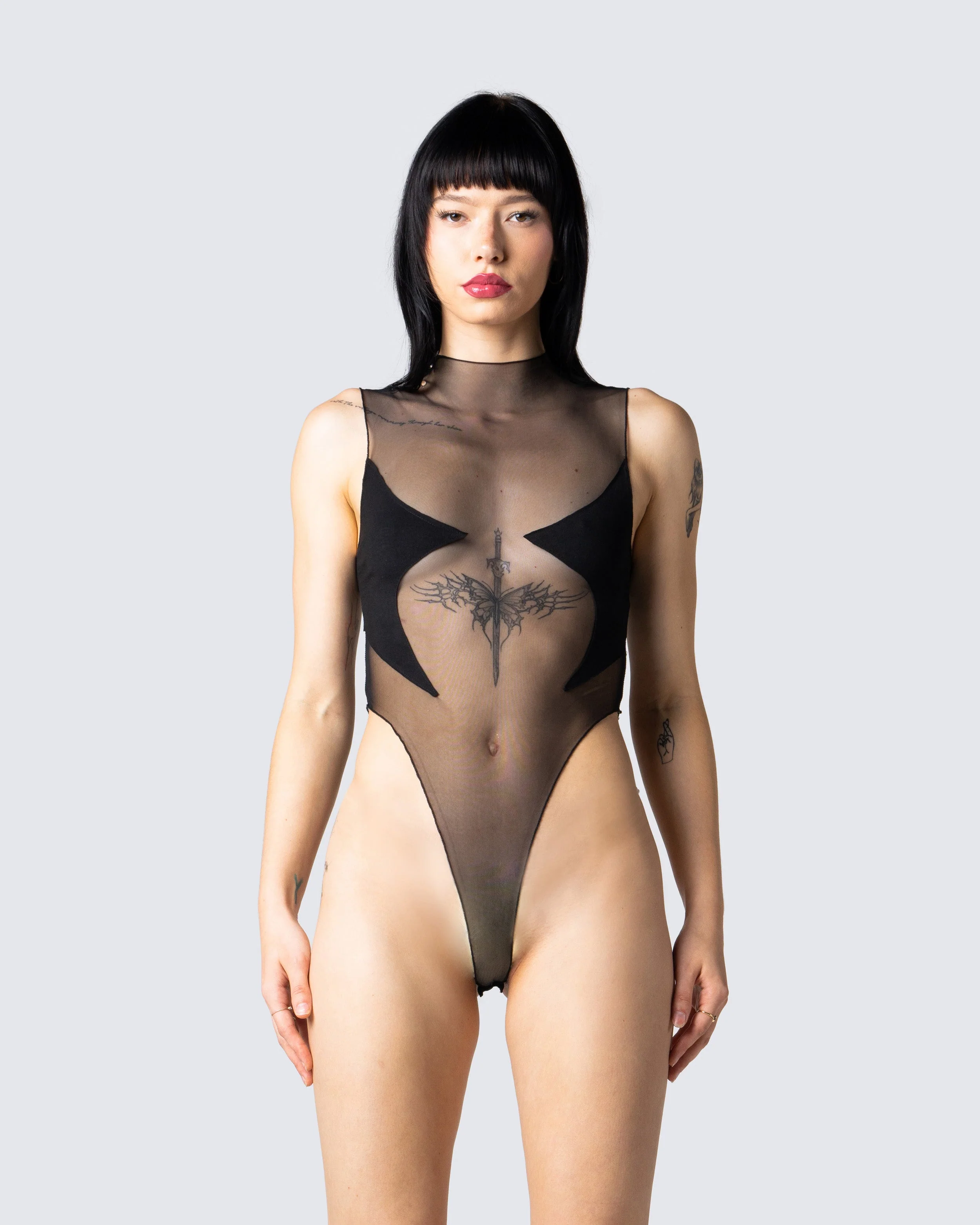 Rena Black Bodysuit - Image 4