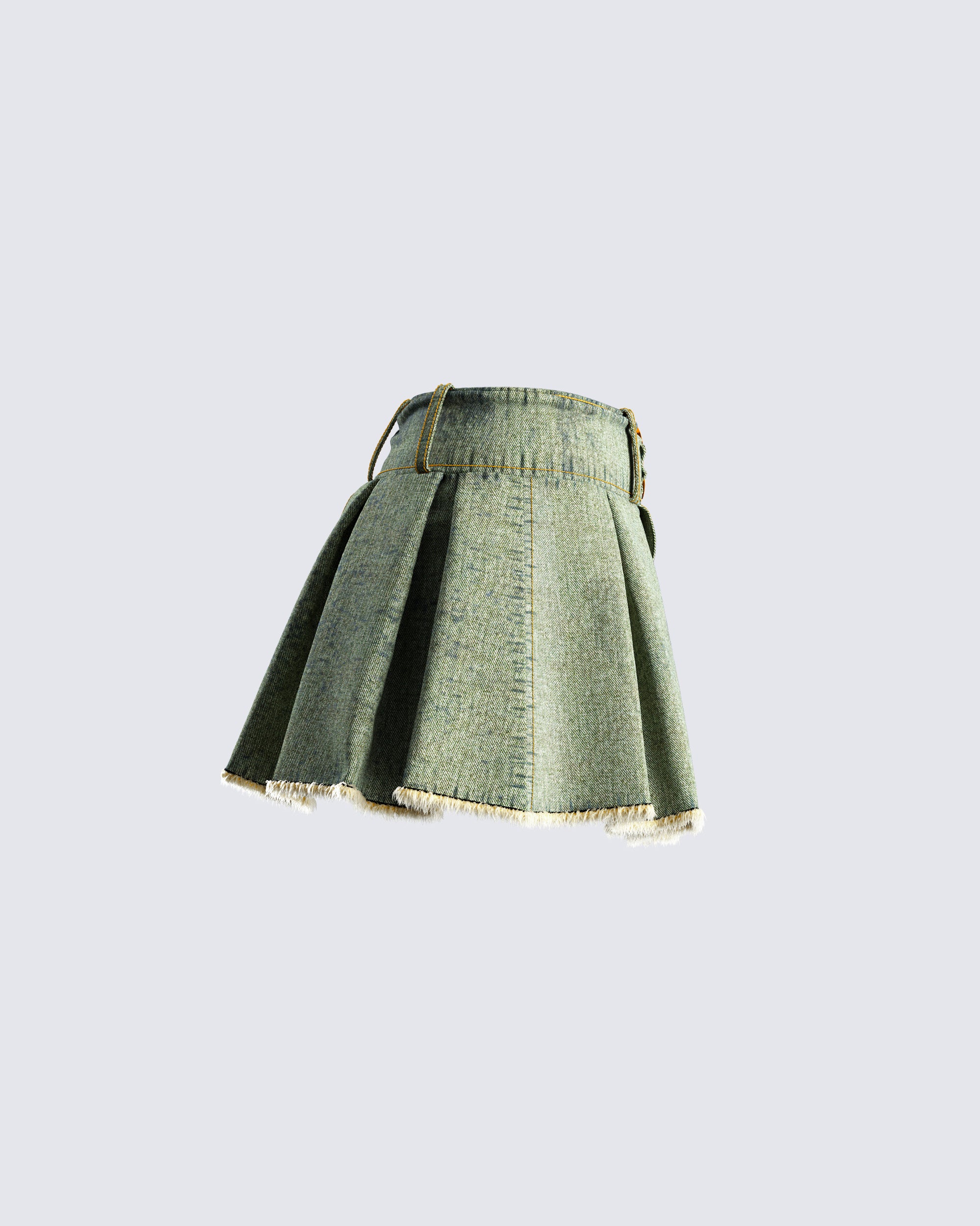 Richelle Washed Denim Mini Skirt - Image 2