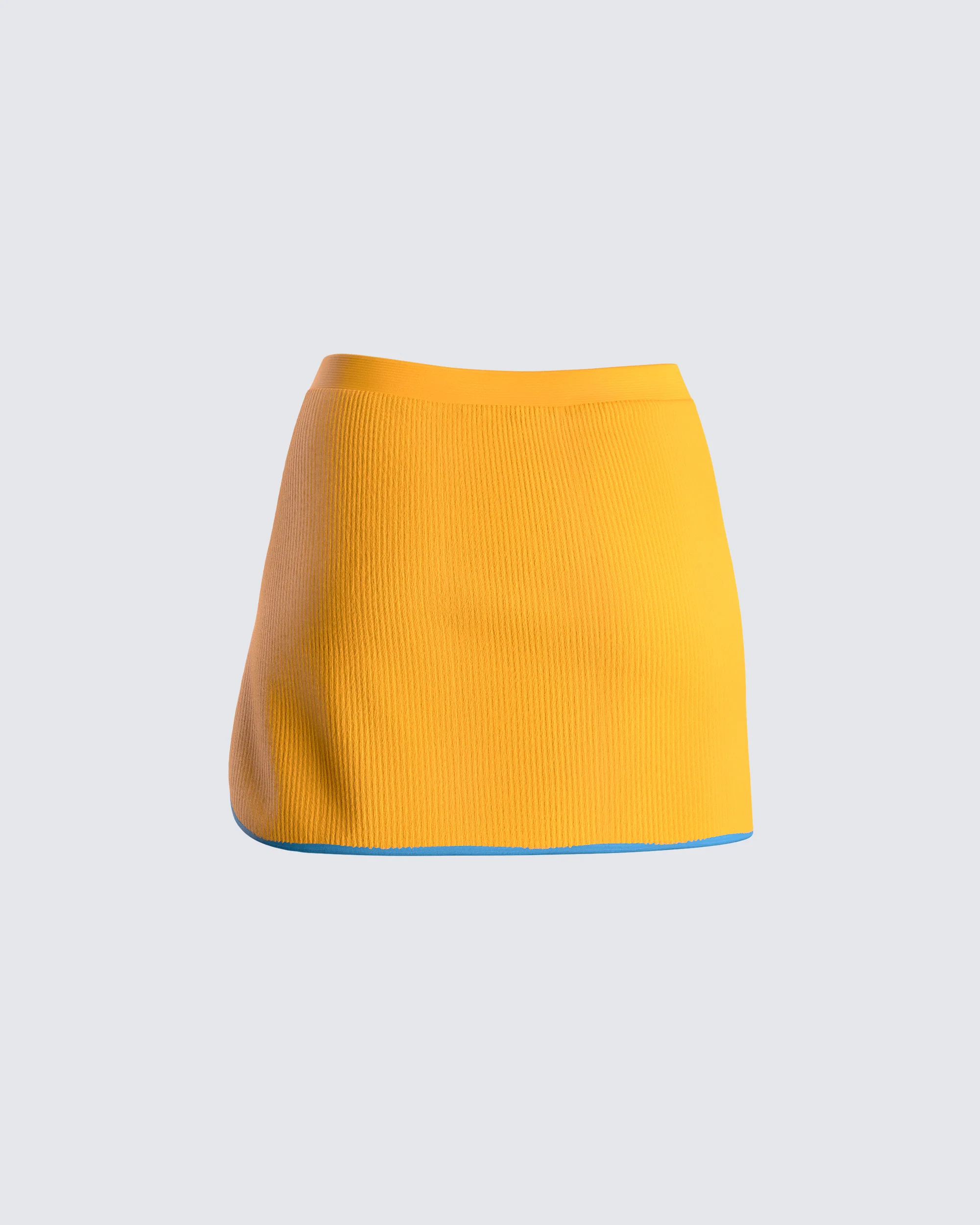 Riley Orange Mini Skirt - Image 3