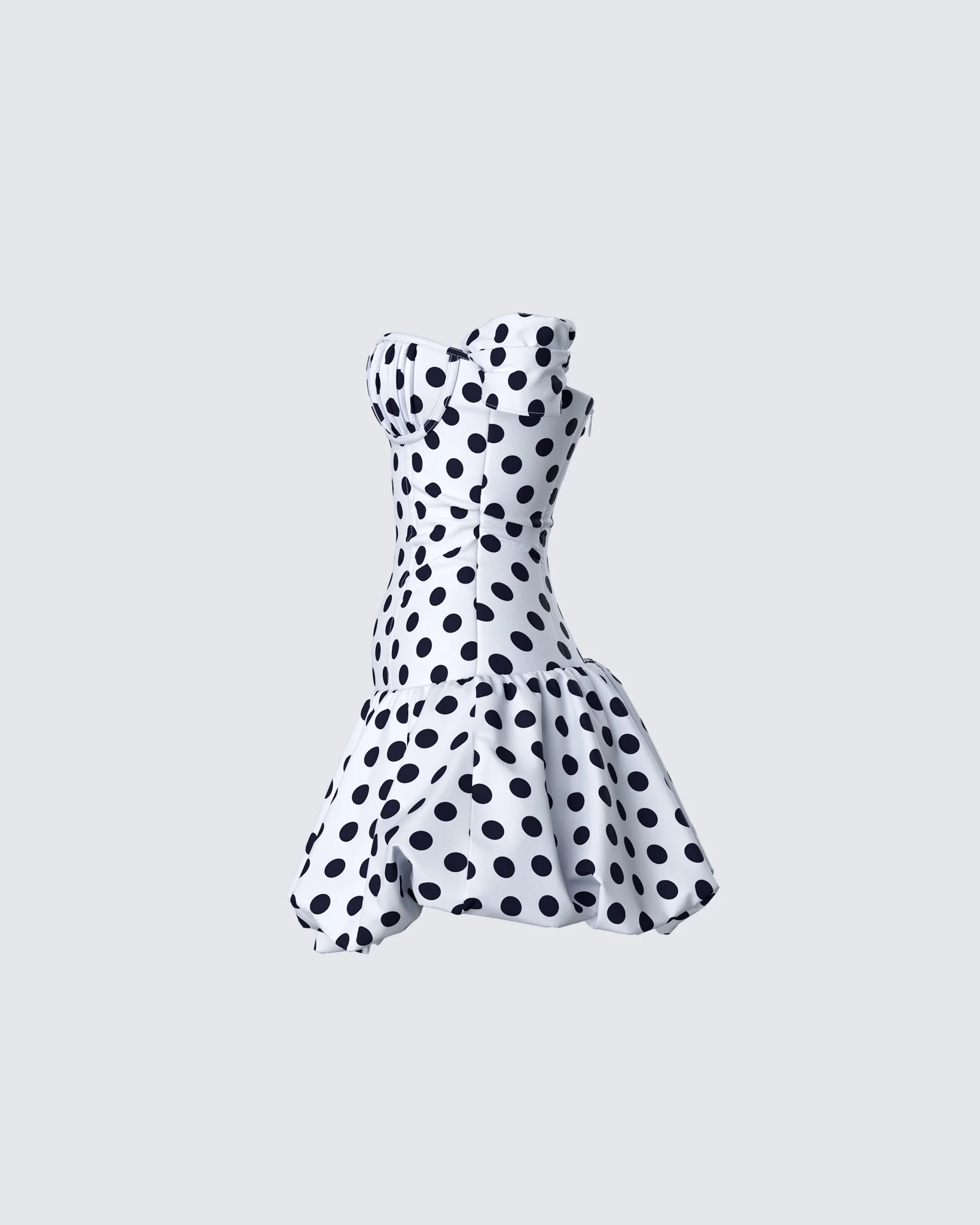 Rio Multi Polka Dot Bubble Mini Dress - Image 2