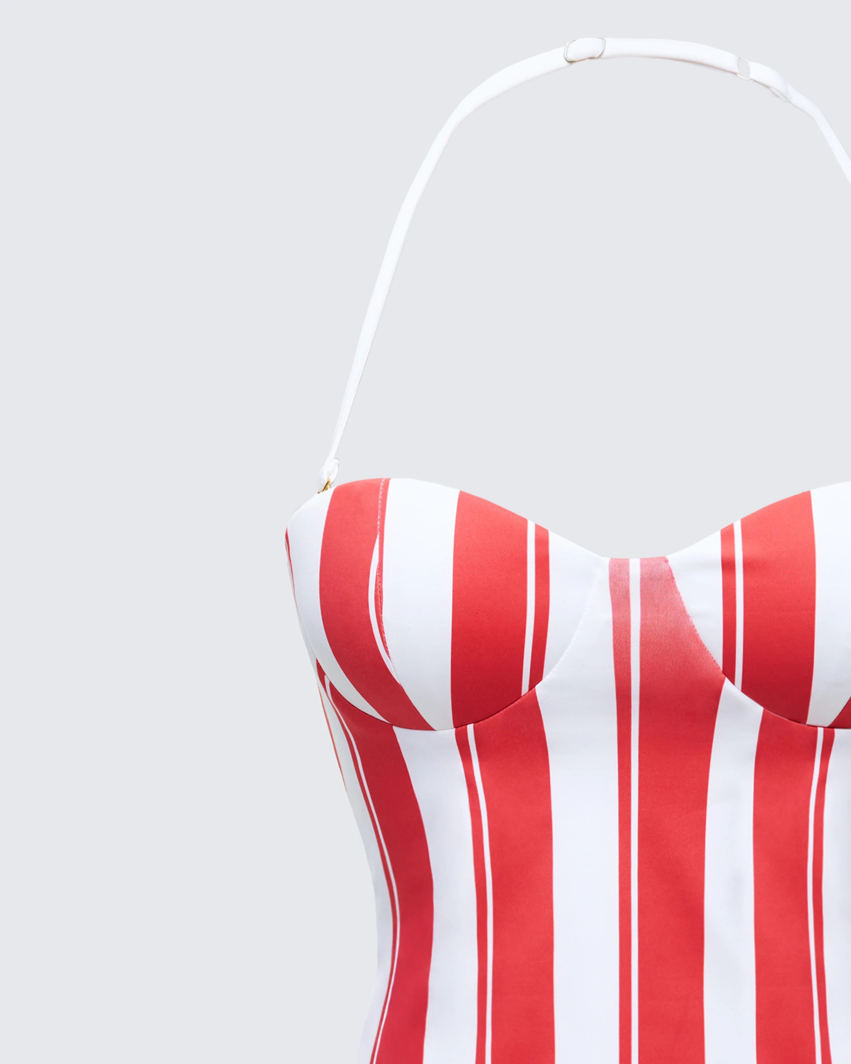 Risa Red Stripe Bustier Top - Image 6