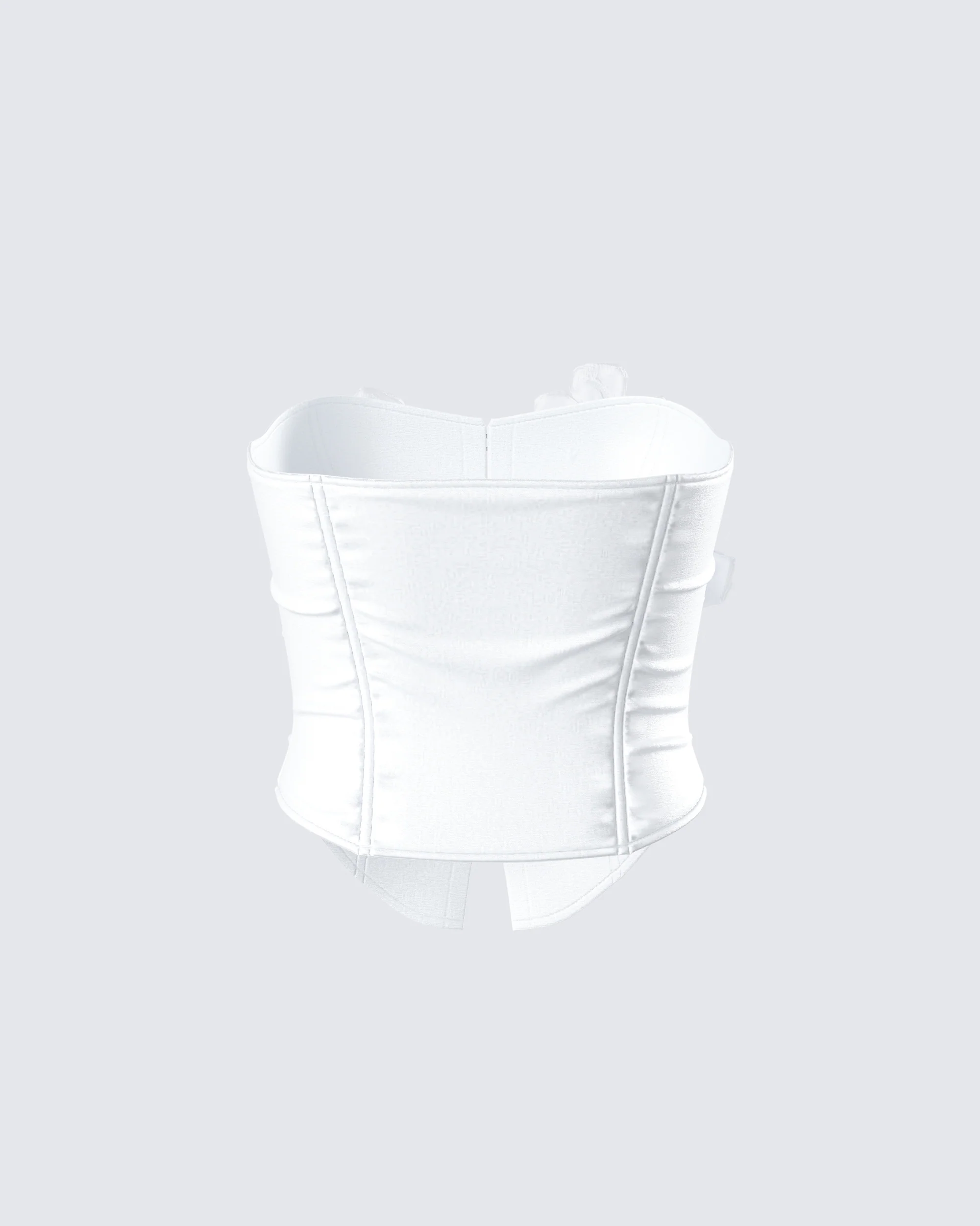 Rivi White Flower Corset Top - Image 2