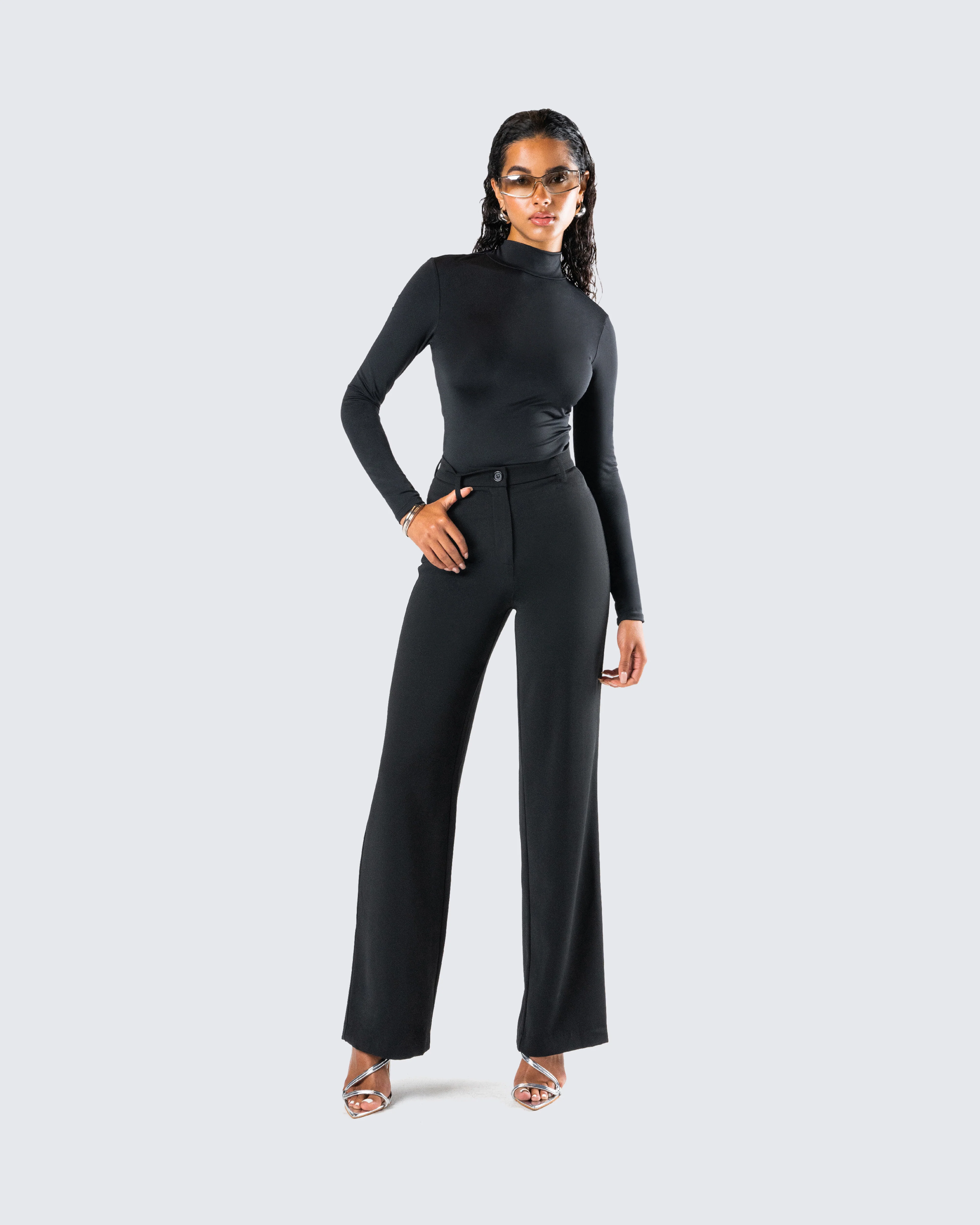 Roberta Black High Rise Pant - Image 7