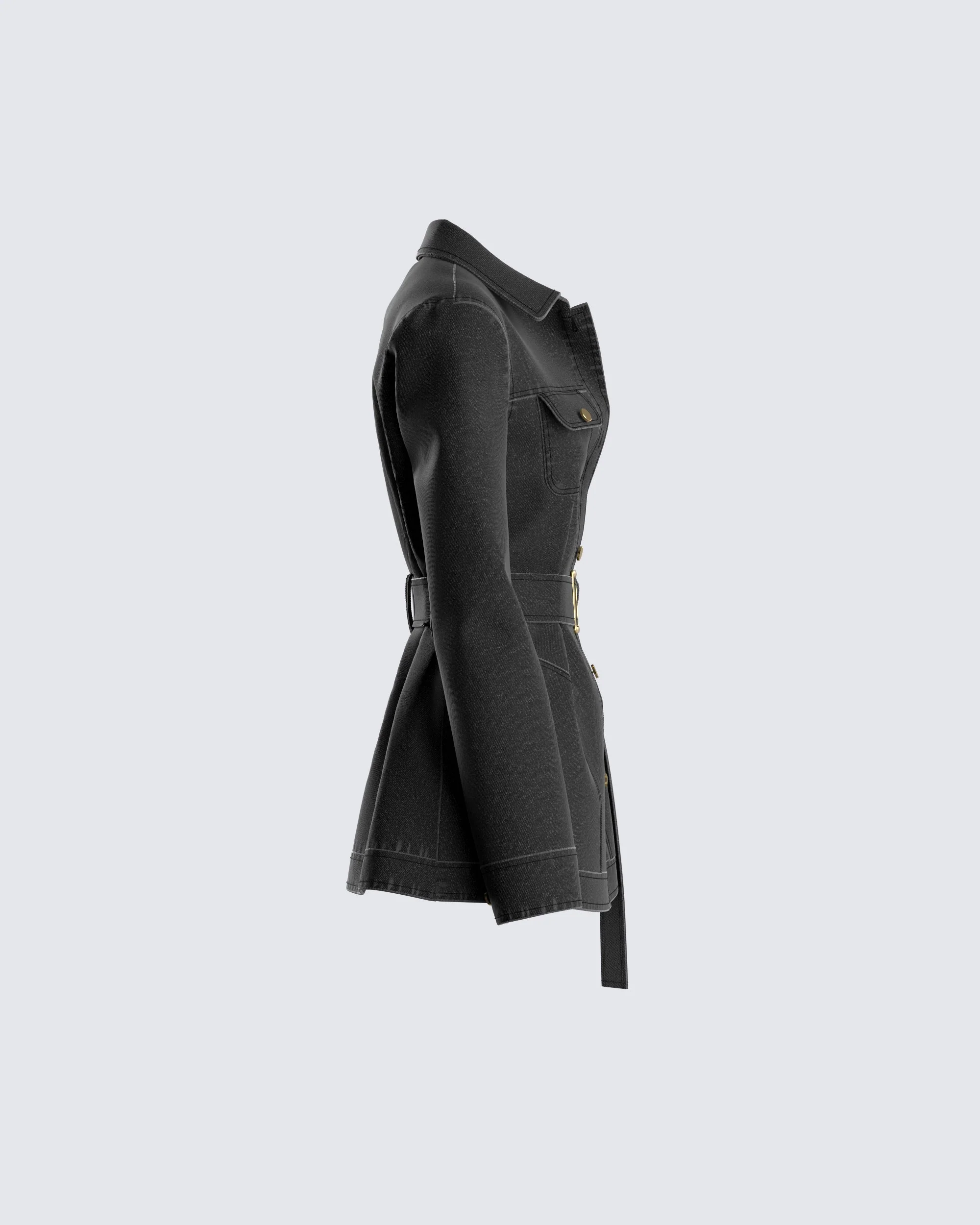 Robin Black Jean Jacket - Image 2