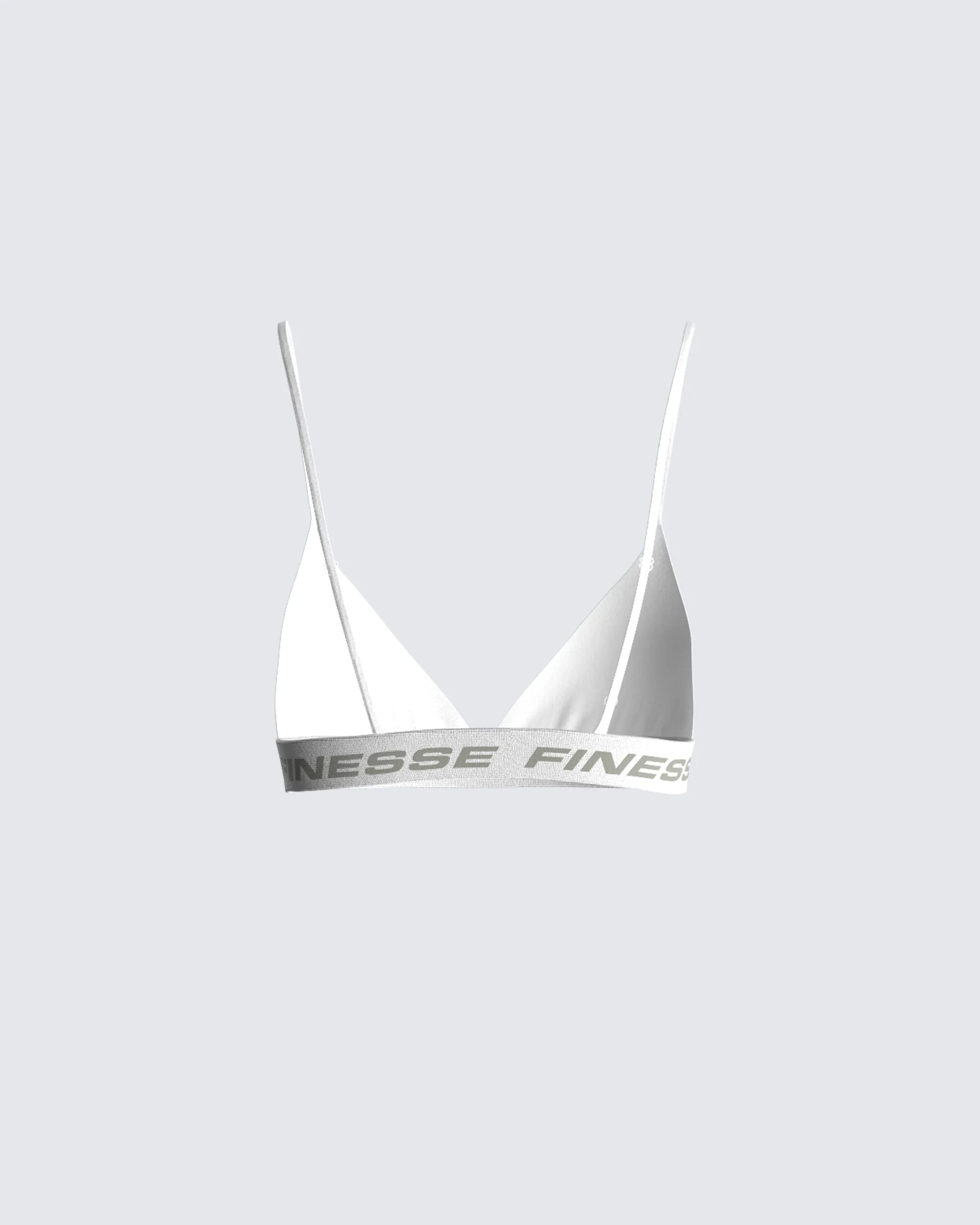 Romy White Logo Bralette - Image 3