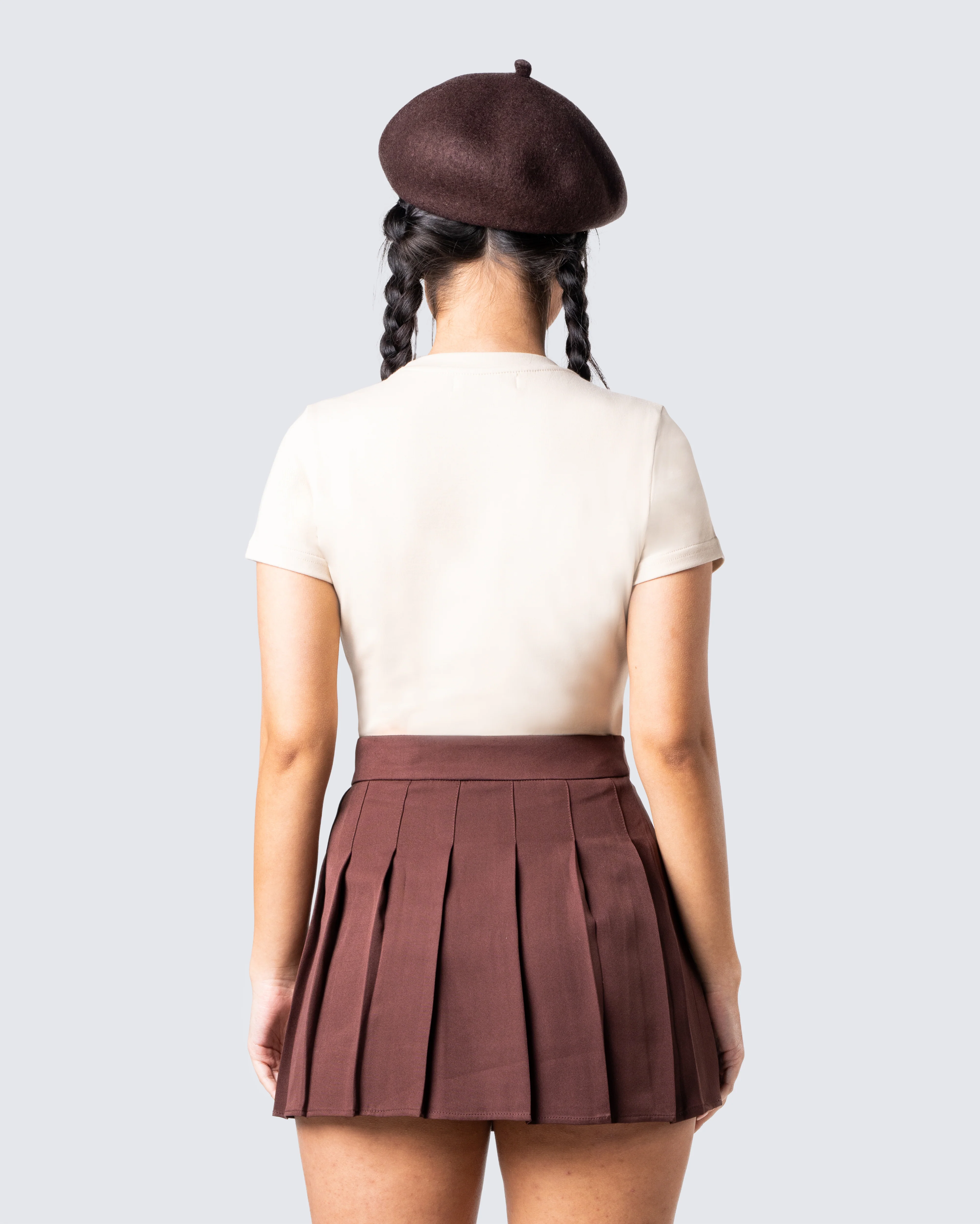 Ronny Brown Logo Knit Top - Image 6