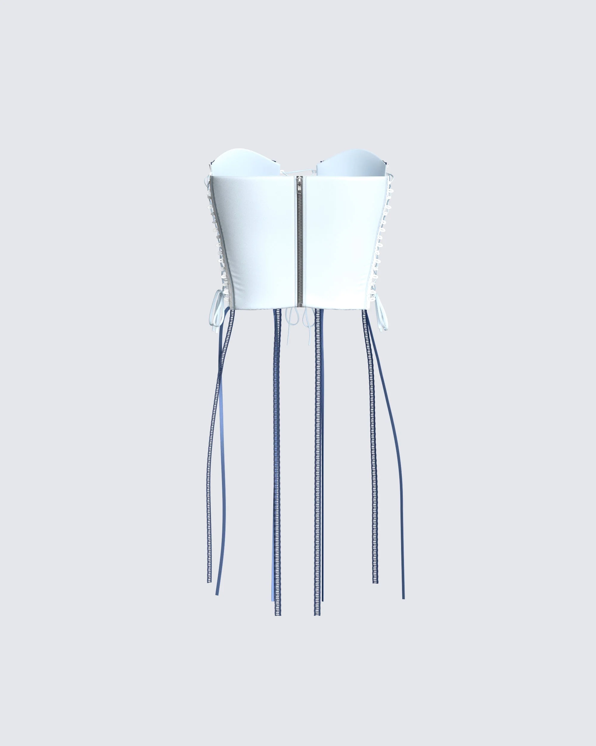 Rory Blue Corset Top - Image 3