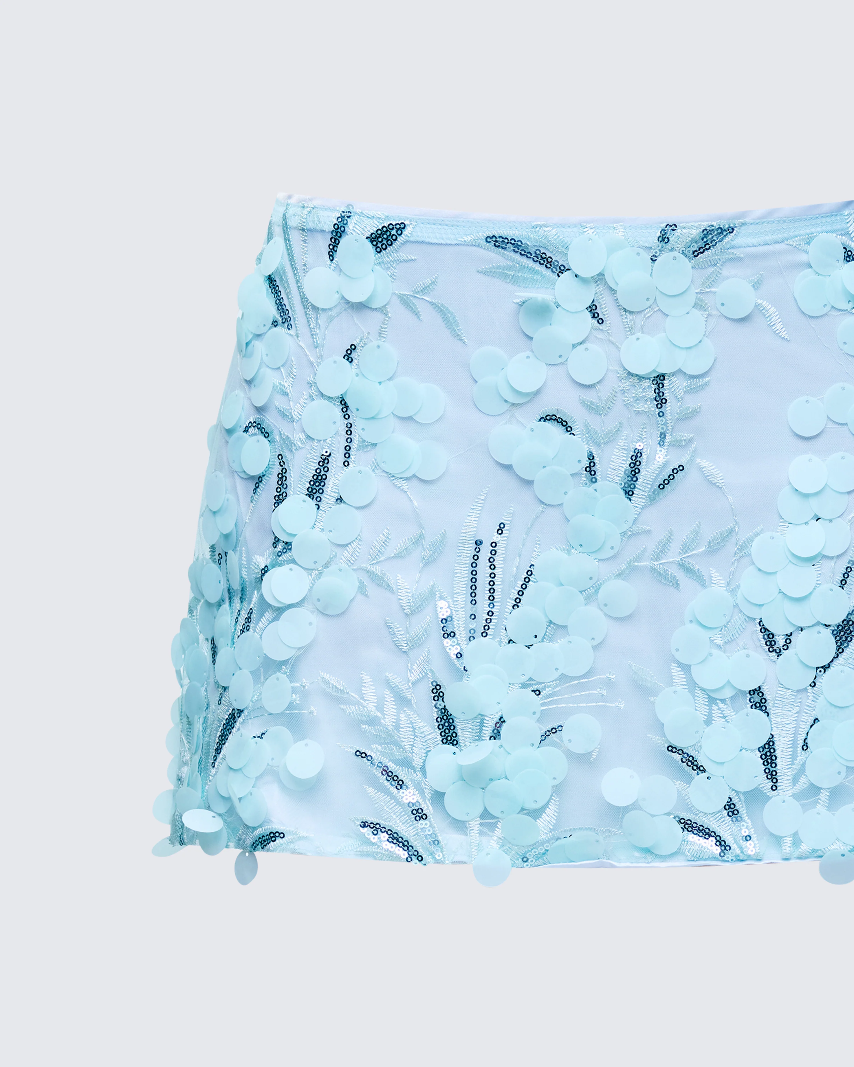 Rosalind Green Embellished Mini Skirt - Image 6