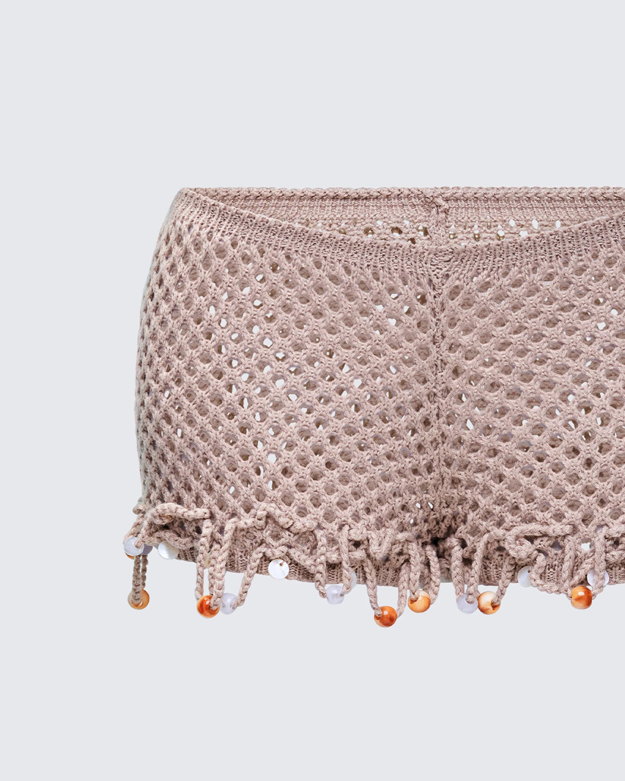 Rosia Stone Crochet Sequin Micro Shorts - Image 6