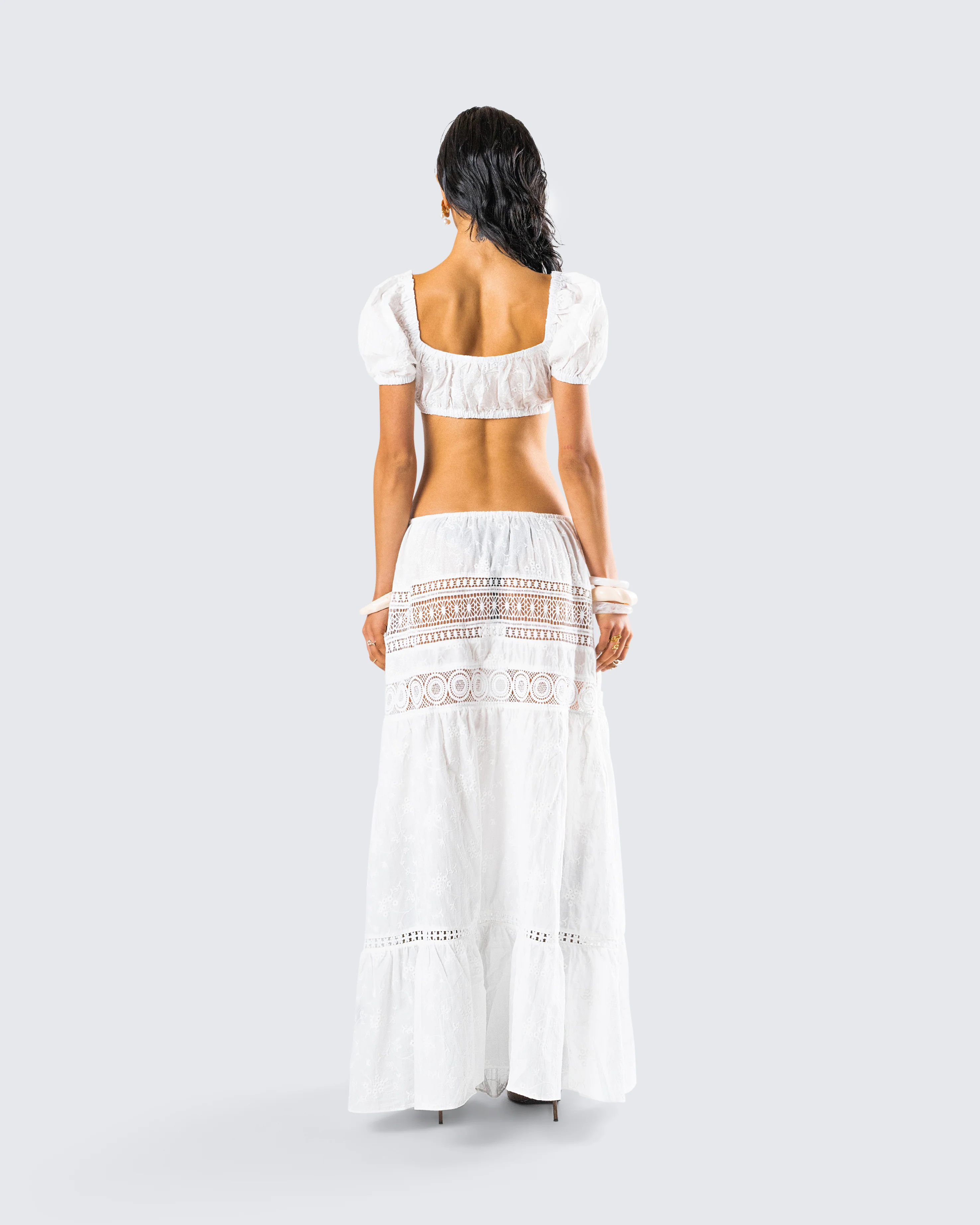 Rue White Floral Set - Image 7
