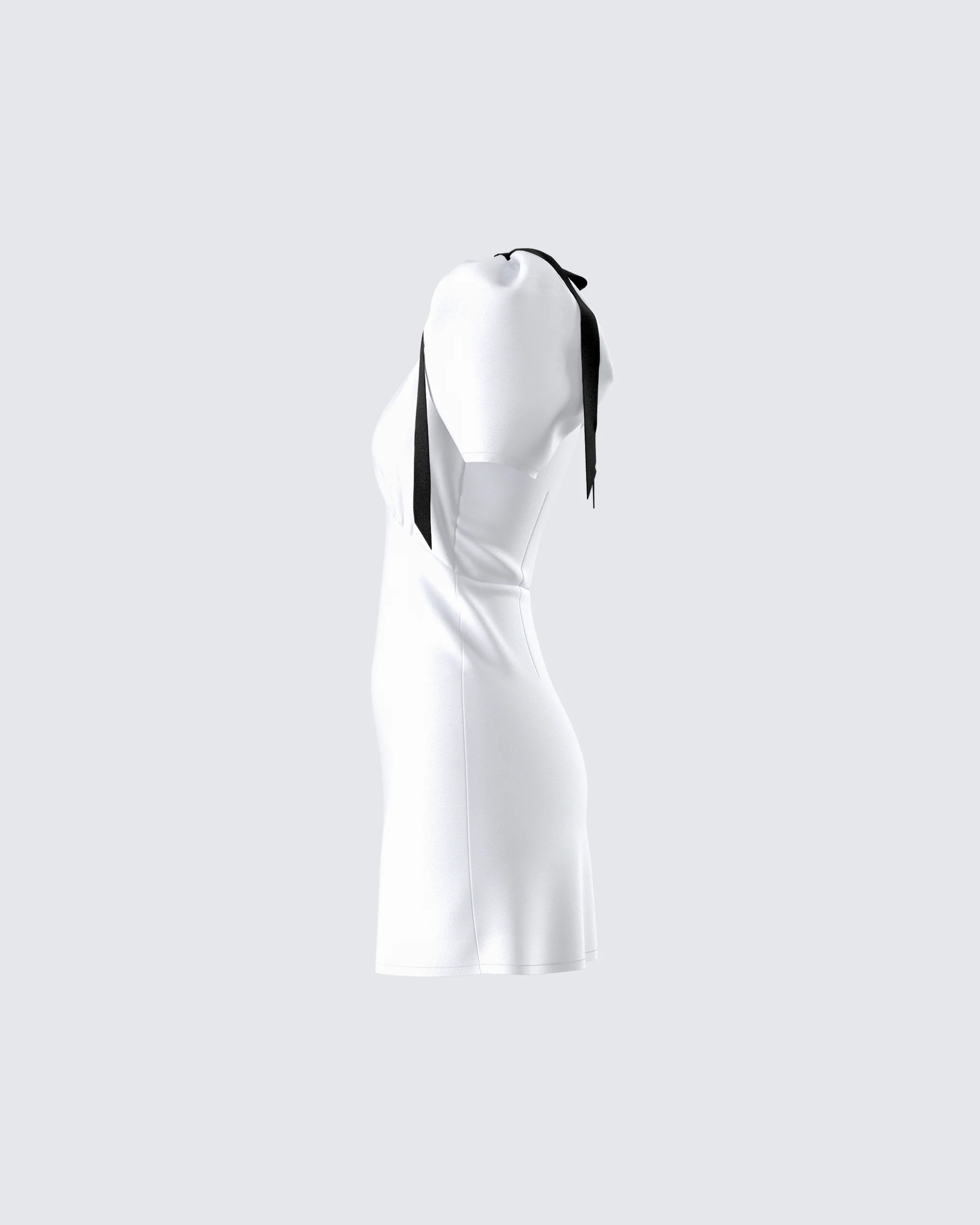 Rupa White Puff Sleeve Mini Dress - Image 2