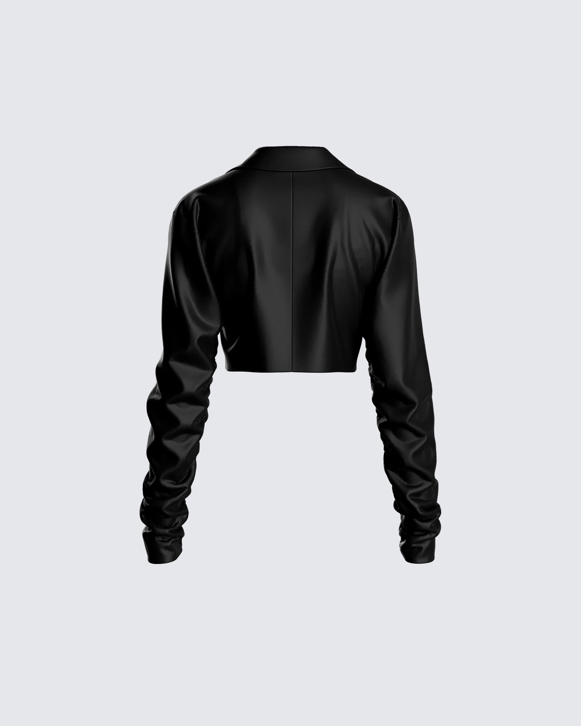 Ryder Black Cropped Jacket - Image 3