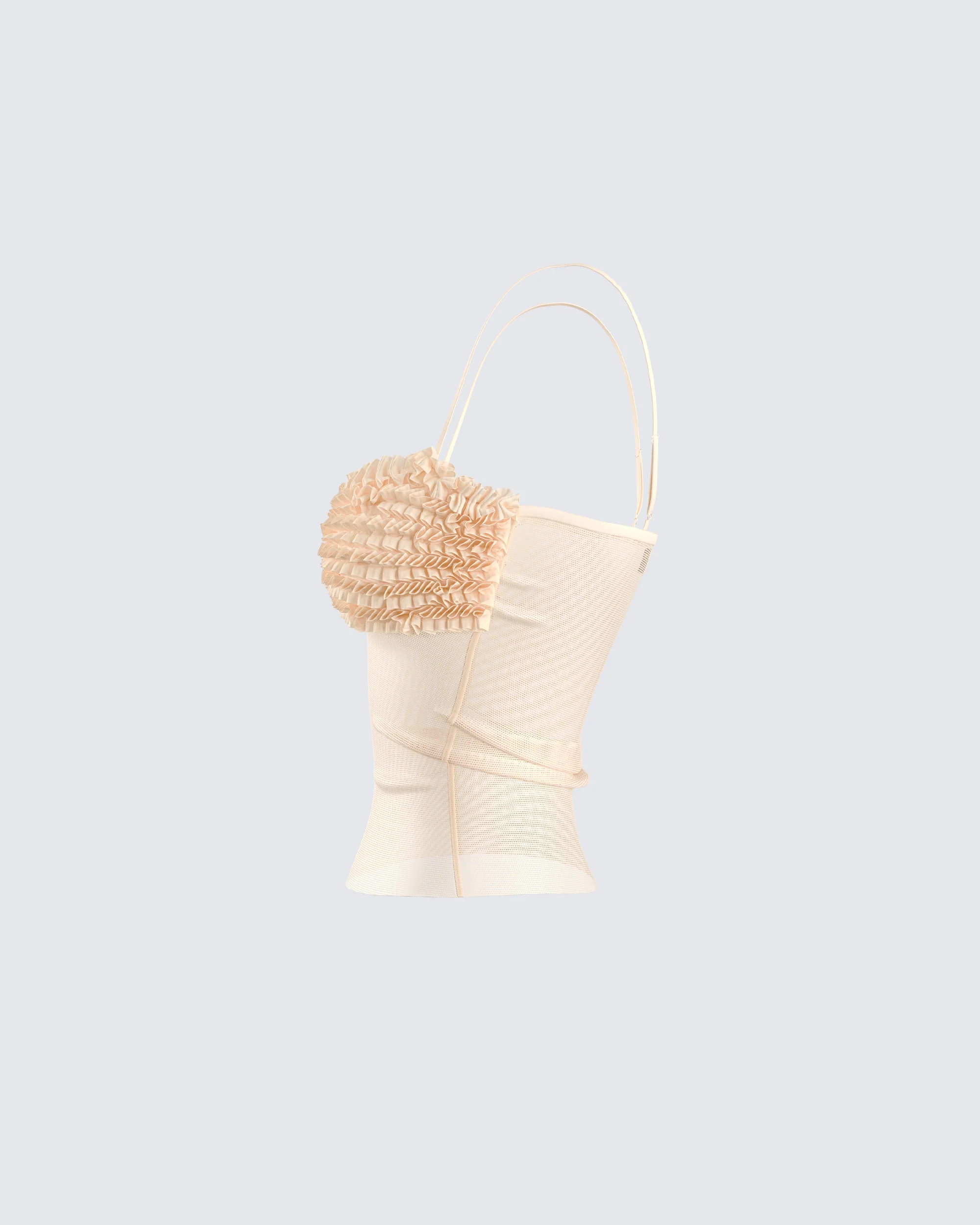 Ryla Ivory Ruffle Cami Top - Image 2