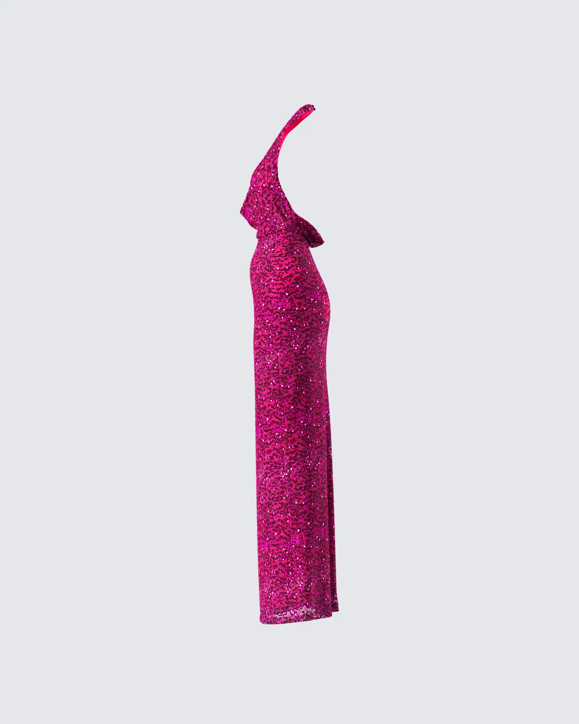 Sabine Purple Sequin Maxi Dress - Image 2