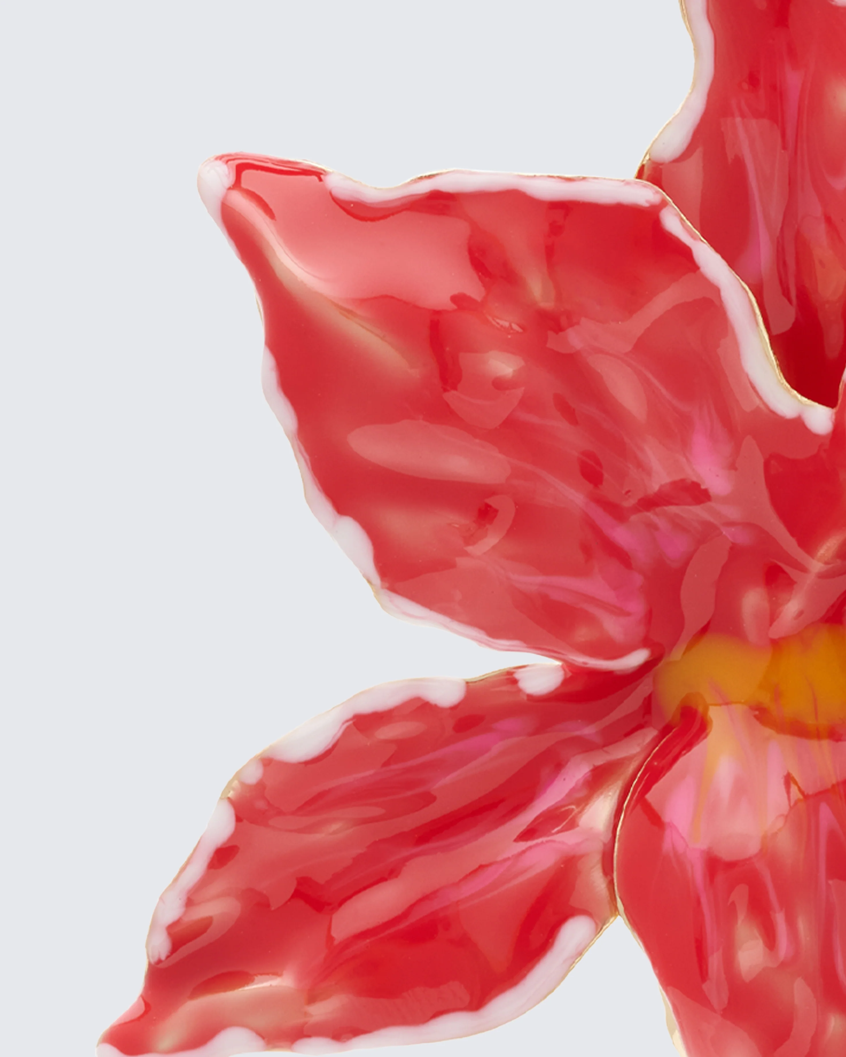 Sabira Red Orchid Earrings - Image 3