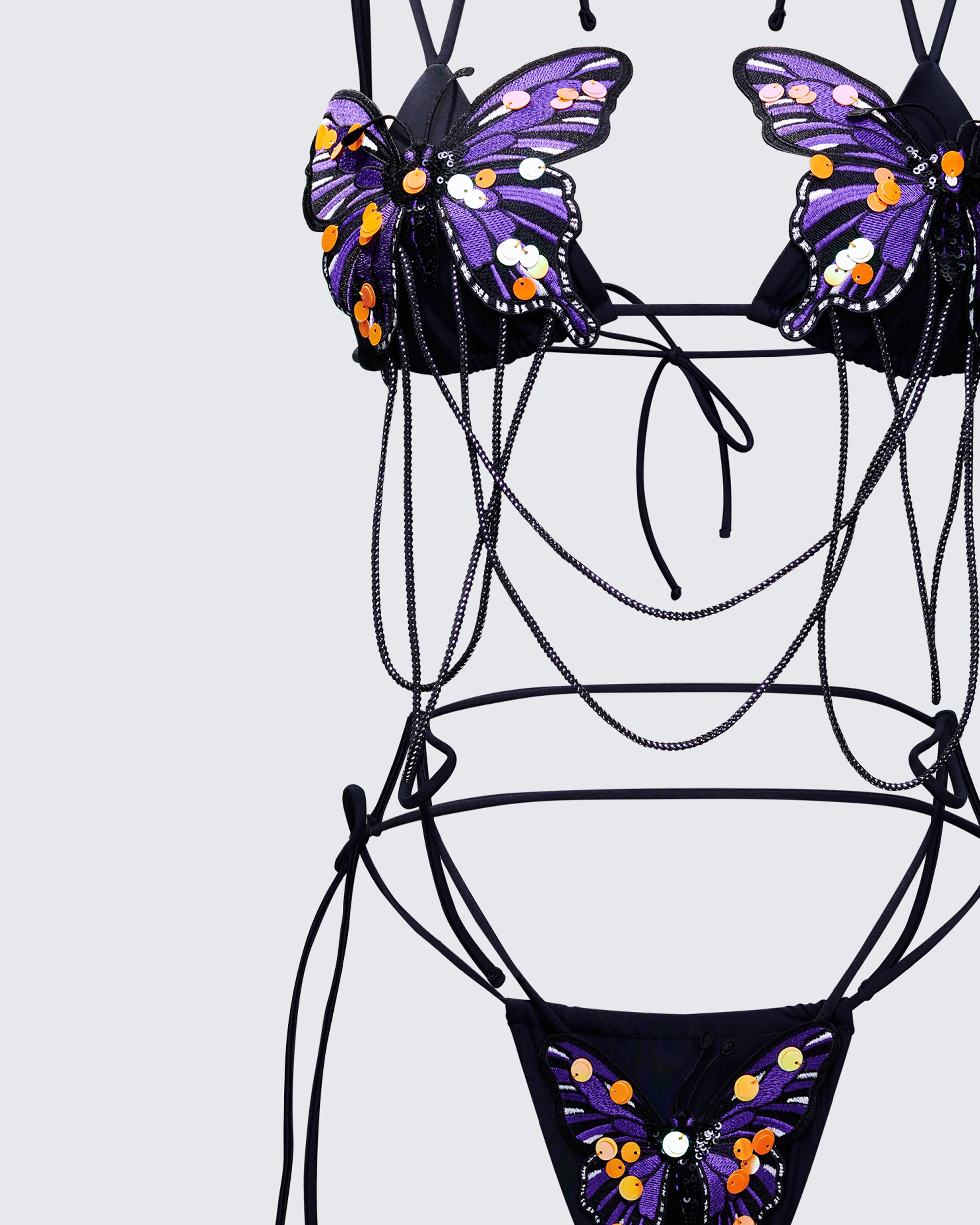 Saffy Butterfly Applique Bikini - Image 6