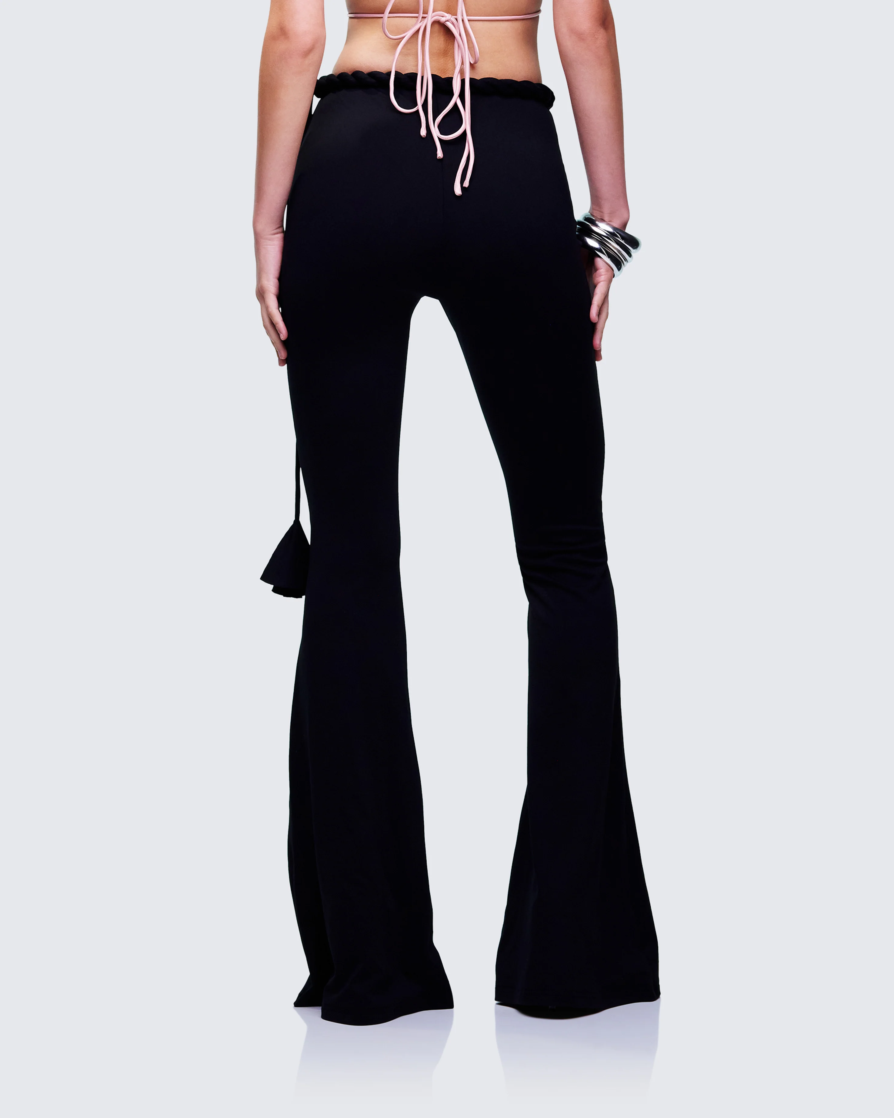 Sailor Black Jersey Twist Waist Pant - Image 4