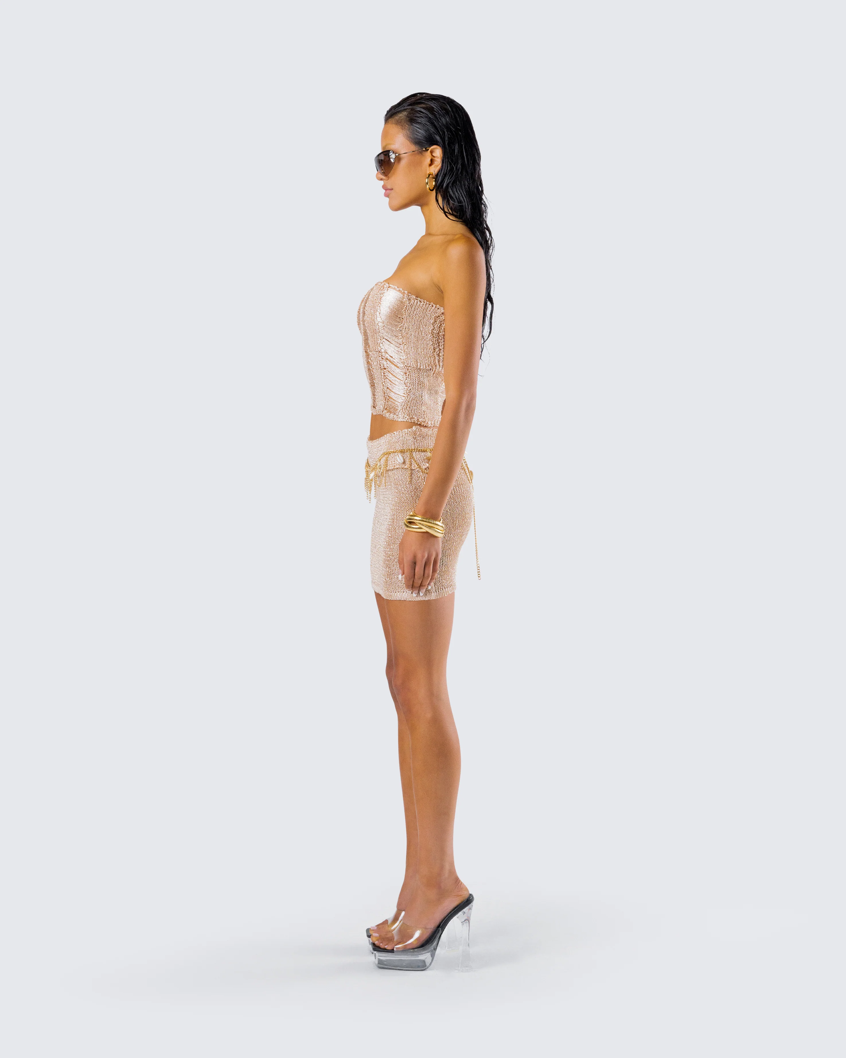 Sakura Gold Knit Set - Image 6
