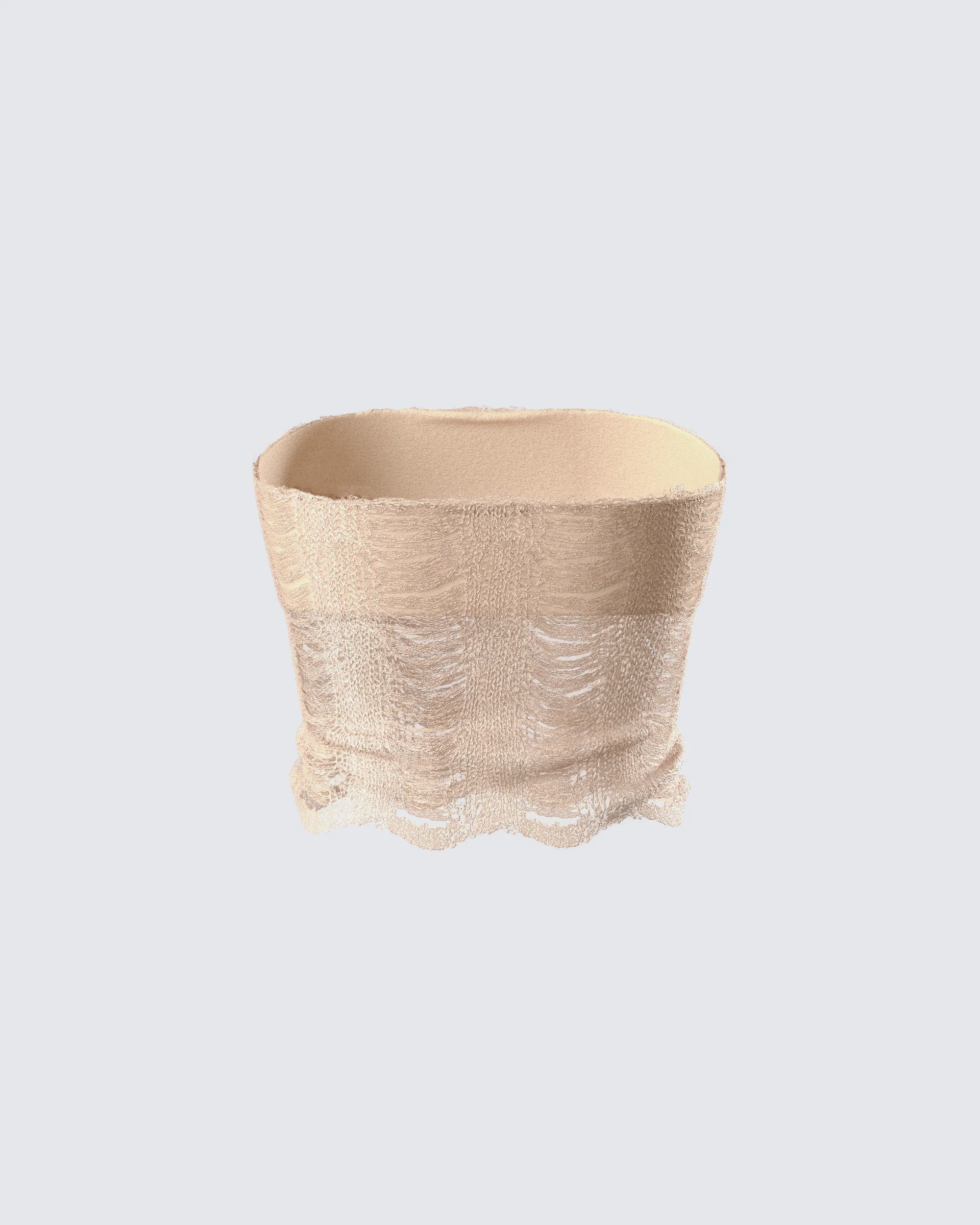 Sakura Gold Knit Tube Top - Image 3
