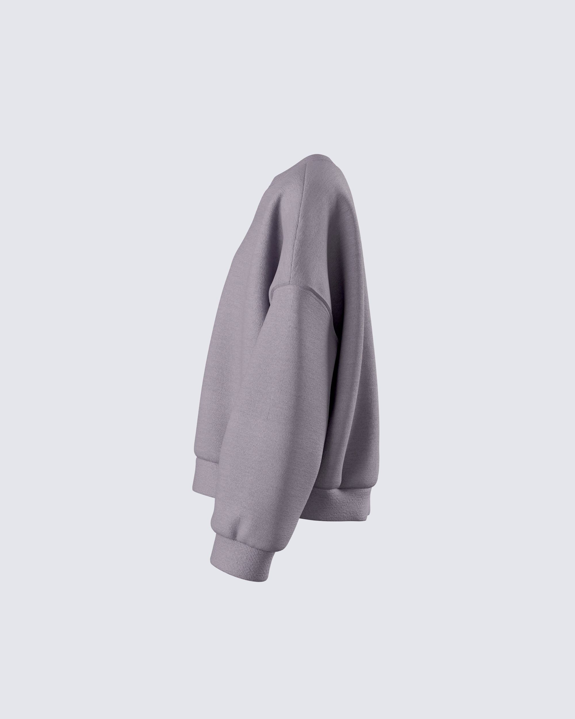 Salima Grey Oversized Sweater - Image 2