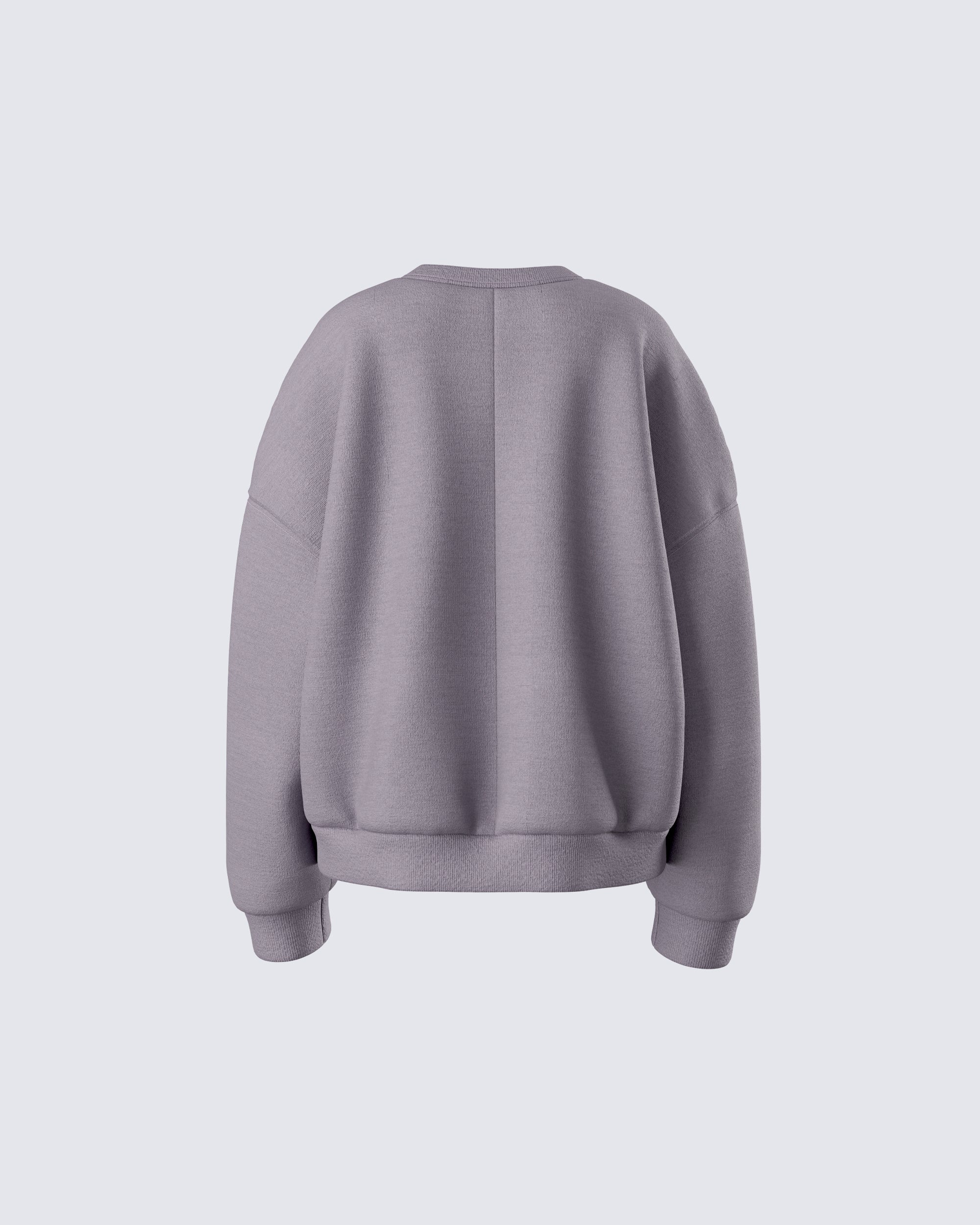 Salima Grey Oversized Sweater - Image 3